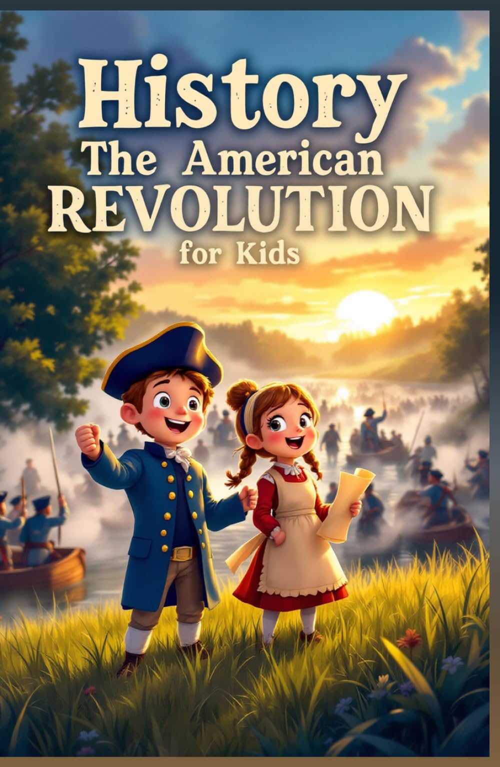 History The American Revolution for Kids: Colonial Life, Founding Fathers, Declaration of Independence, Revolutionary War Battles, and How a Nation Was Born (History Basic For Kids)