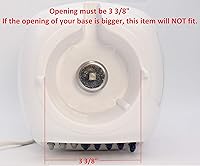 Vista 3 de Blendin Cuchilla de repuesto para trituradora de hielo con tapa base de tarro, junta de anillo de sellado de junta tórica de goma, accesorio