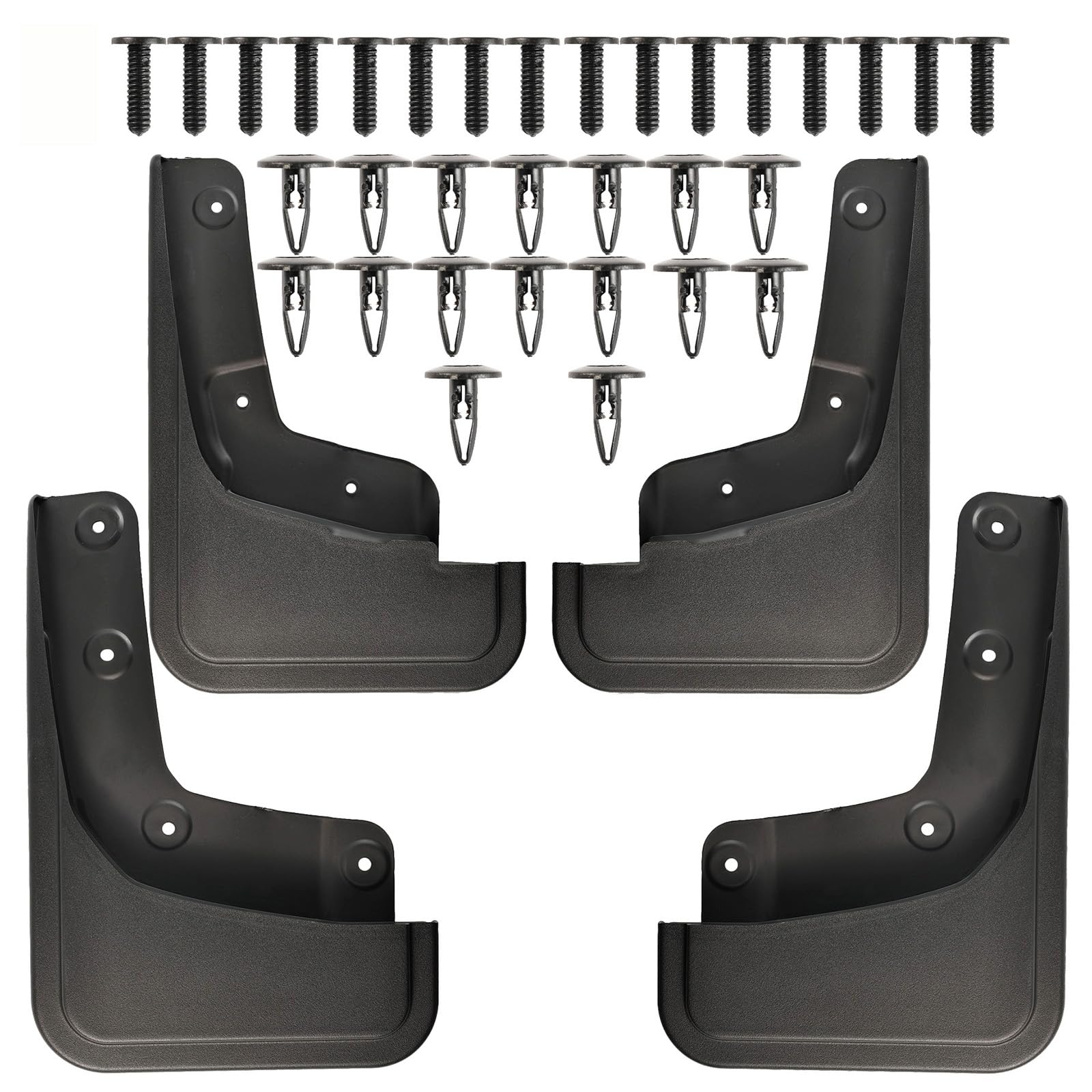 XUKEY 4 parafanghi paraspruzzi per Ford Ranger 2024 2025 parafanghi protezione per pneumatici posteriore anteriore accessori auto di ricambio