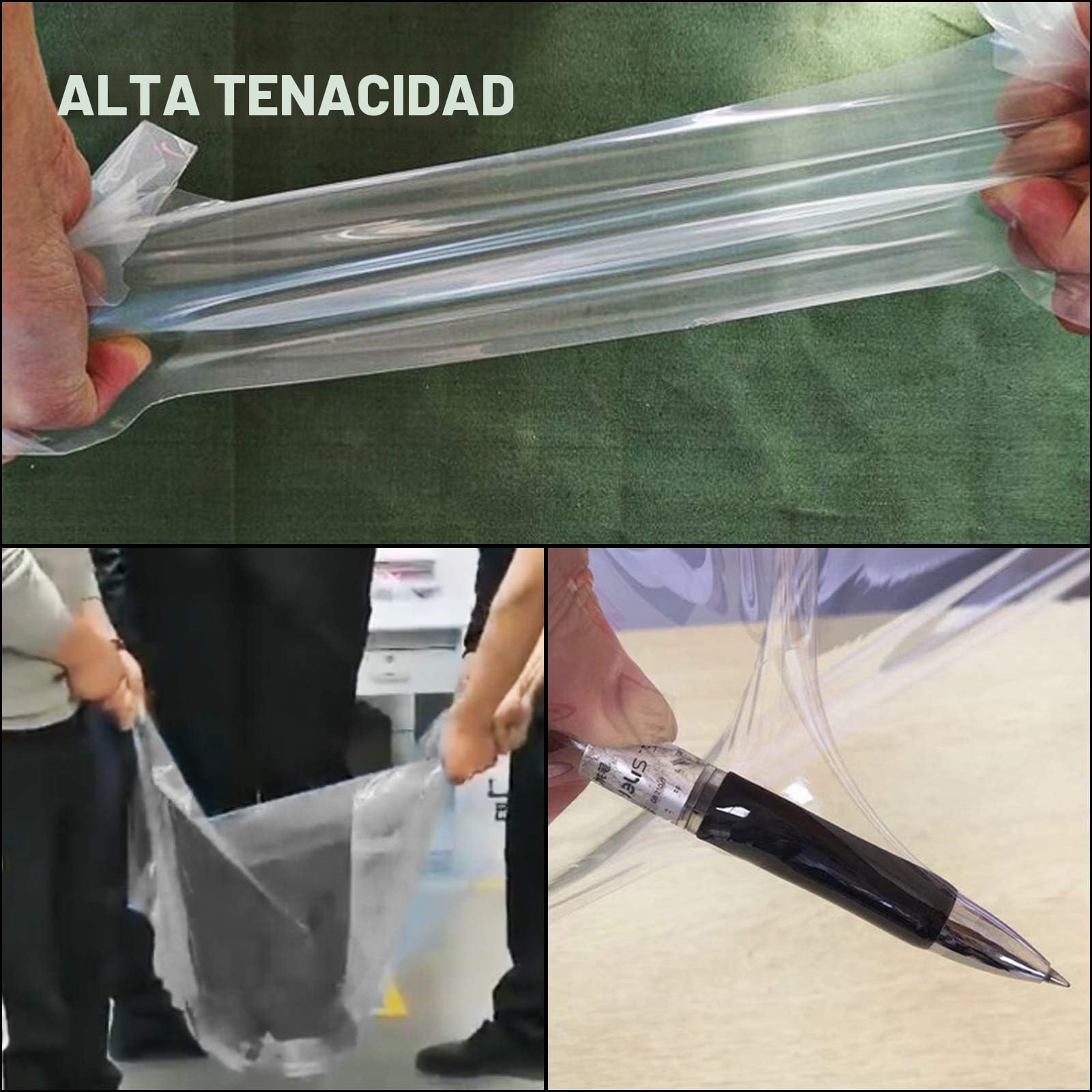 VEVOR Película de Polietileno para Invernadero, Dimensión de 9,7 x 7,6 m Invernadero Plástico Transparente, Espesor de 0,15 mm Paño Anticongelante para Plantas, Fácil de Bricolaje para Agricultura