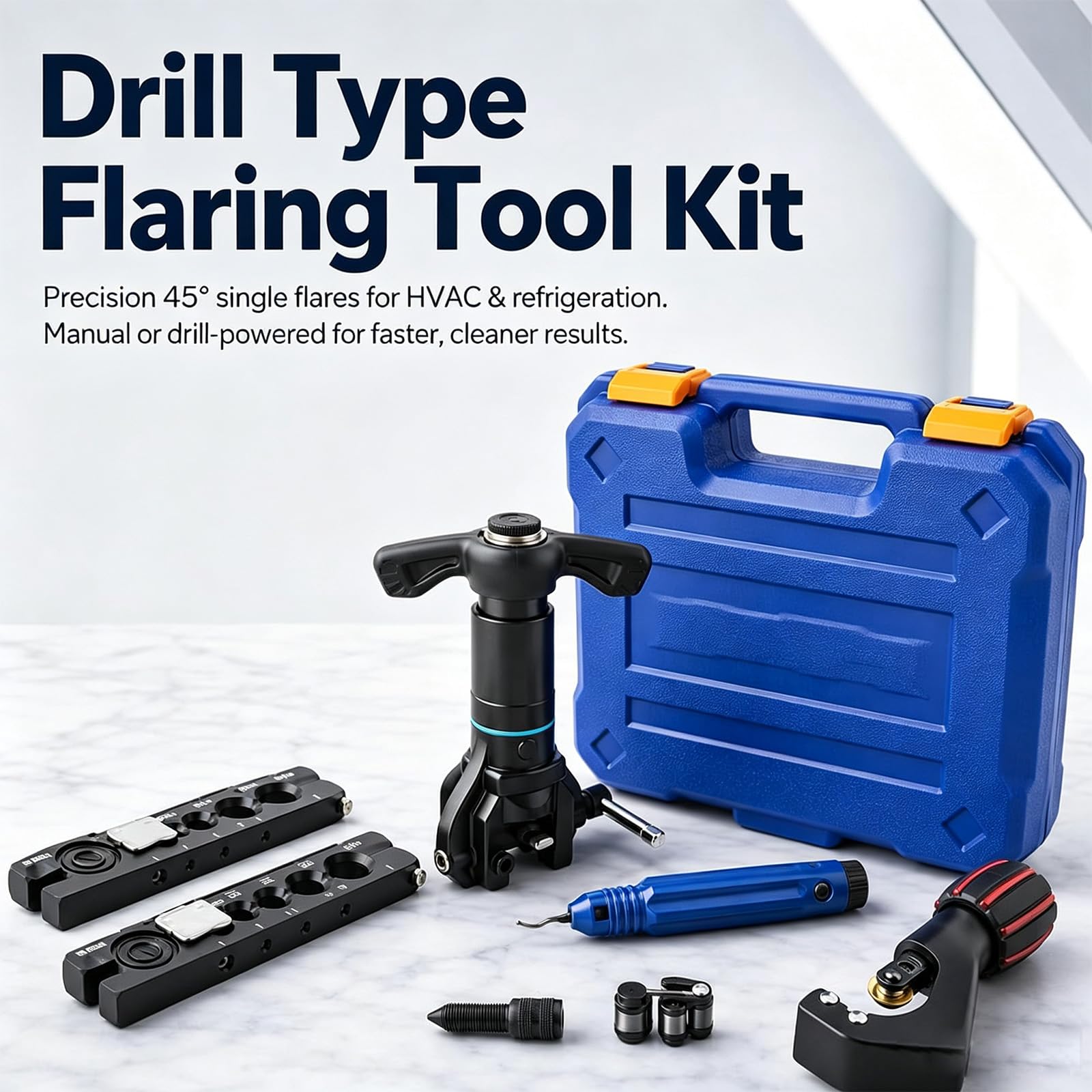 Kit de Herramientas de Abocardado, 1/4"-3/4", Para Refrigeración Por Aire