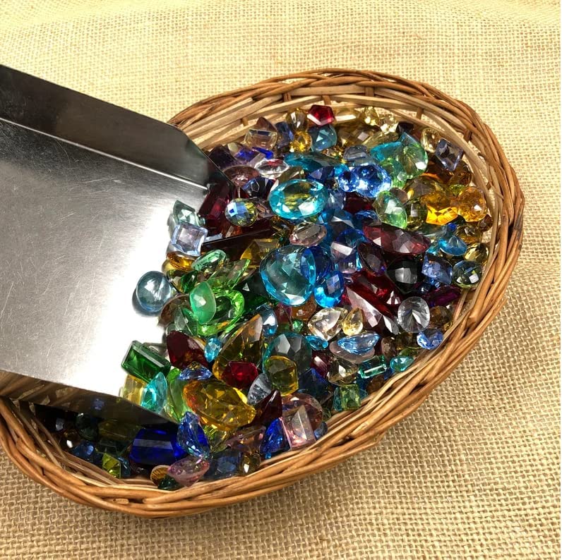 Miniatura 4 de DAMRU Glass Faceted Mixed Loose Gemstone - 250+ Carat- Birthstones, Multi Color Mix Stones, Stones Lot Gemstones,Size - 5 mm to 25 mm