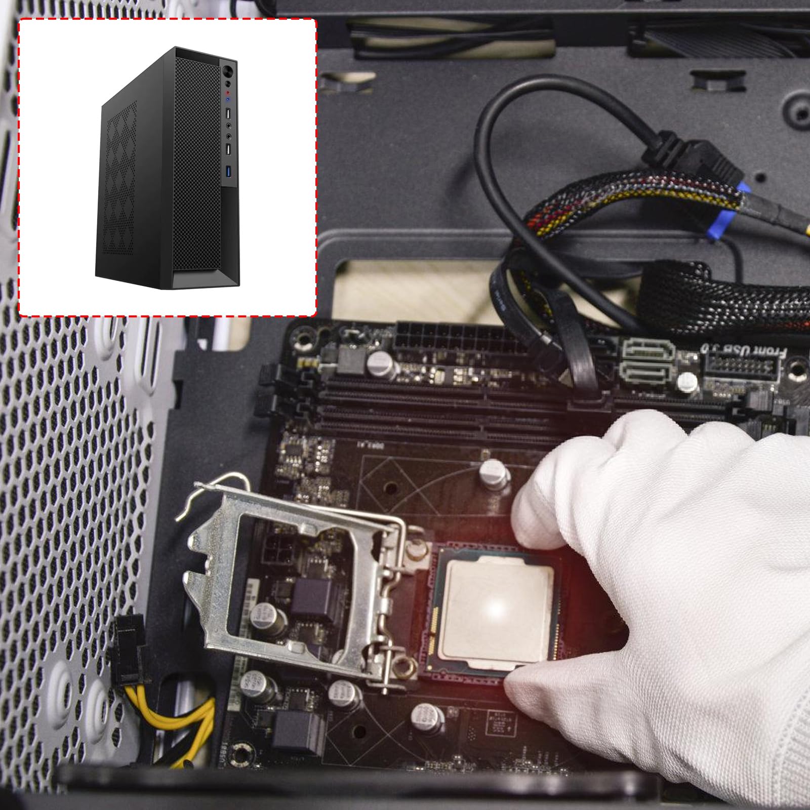 Computer ITX in metallo per una dissipazione del calore efficiente e postazioni di lavoro compatte Custodia desktop piccola MATX