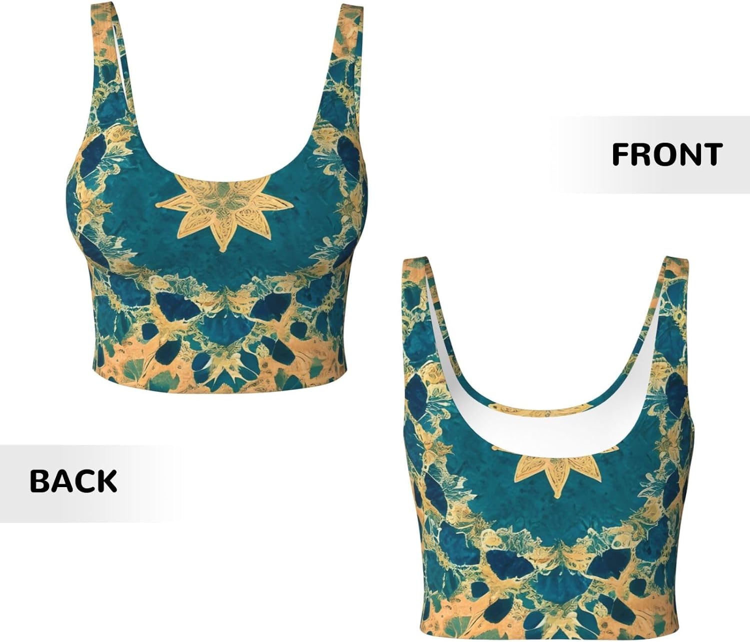 Women's Sports Vest Quadrangle Pattern Printing Soft, Comfortable, Lightweight, and Breathable