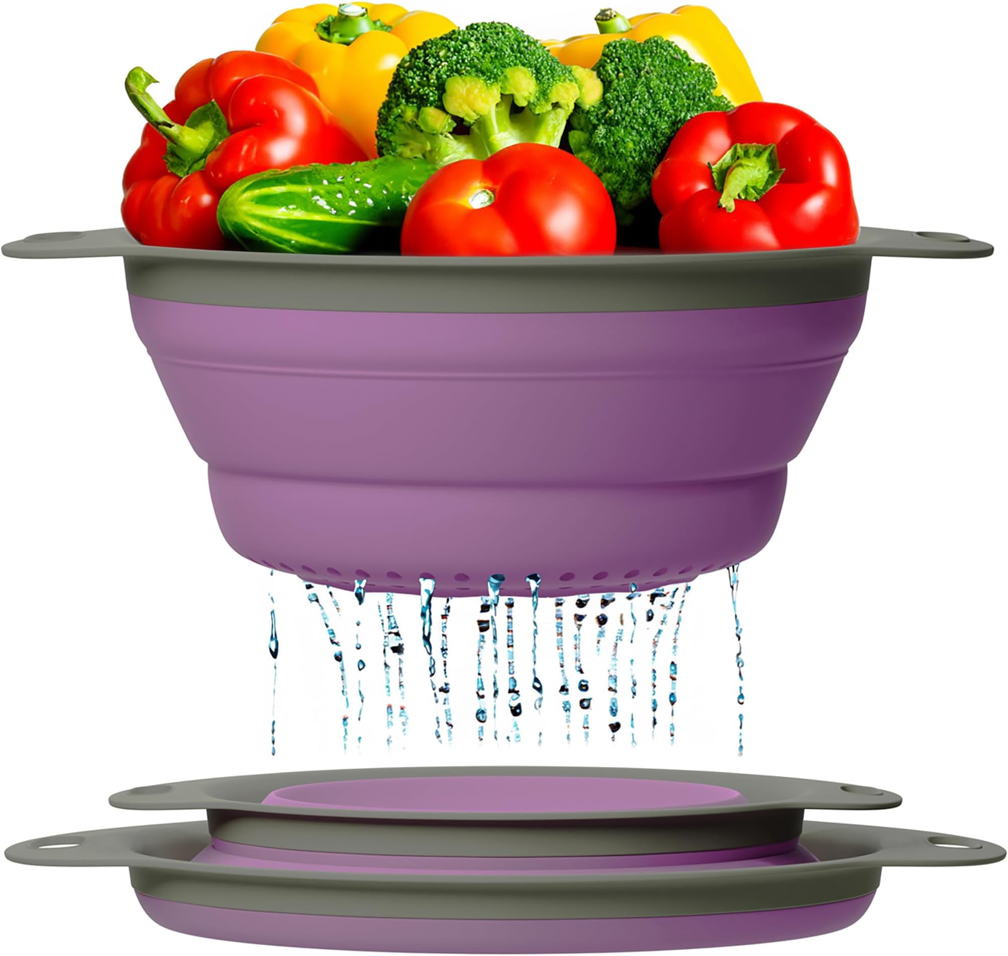 Collapsible Colander, Drain Drain Basket Folding Fruit