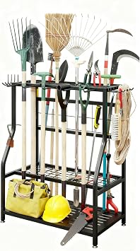 Garden Tool Organizer Yard Tool Tower Rack Shed Organization