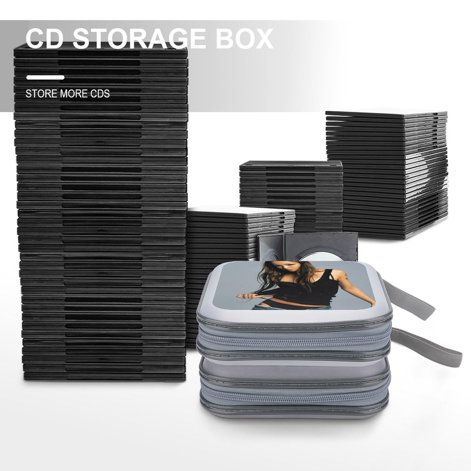 Amazon.co.jp: 安室 奈美恵 (52) CDボックス 40枚収納 収納ボックス CD