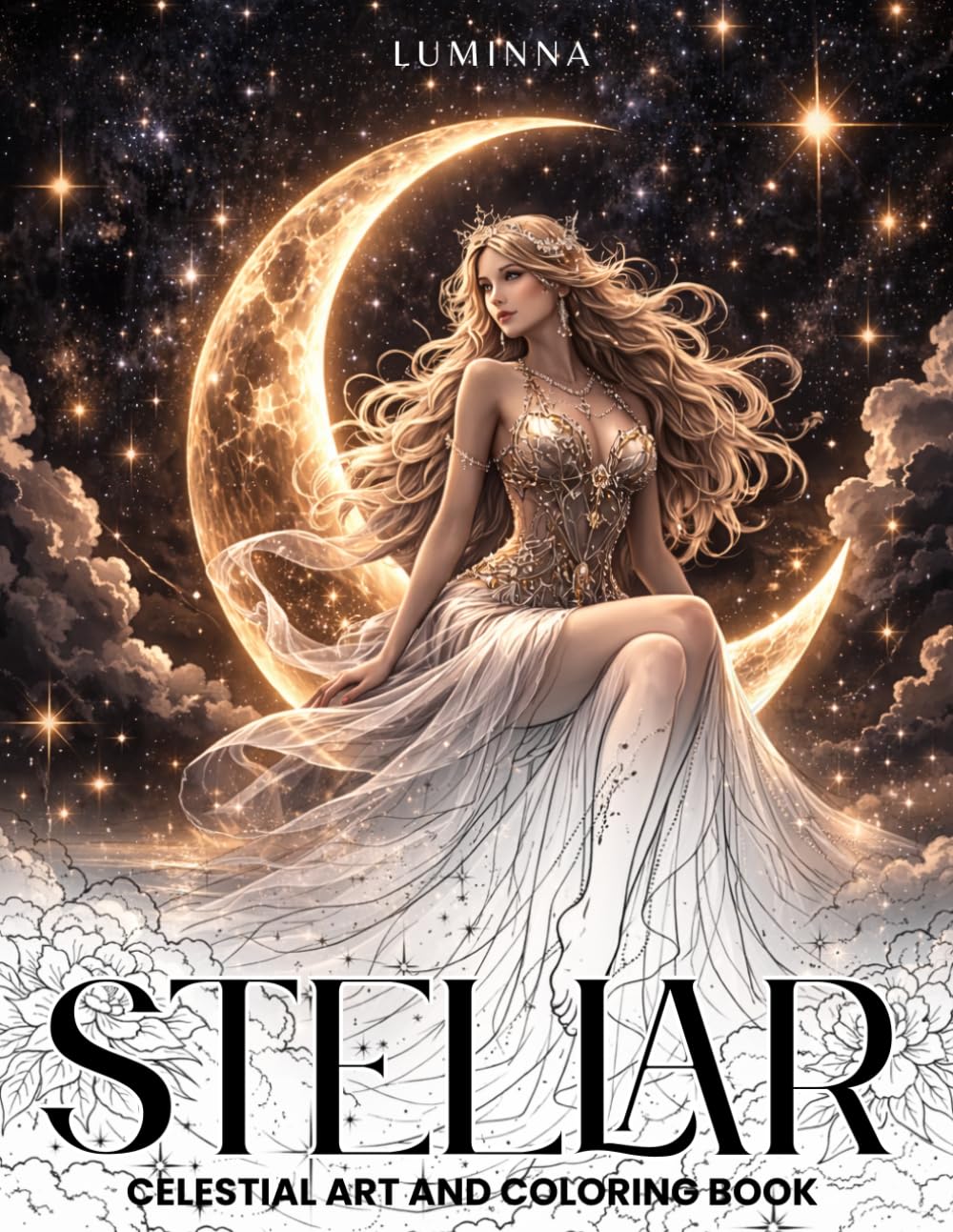 Stellar: Celestial Art And Coloring Book