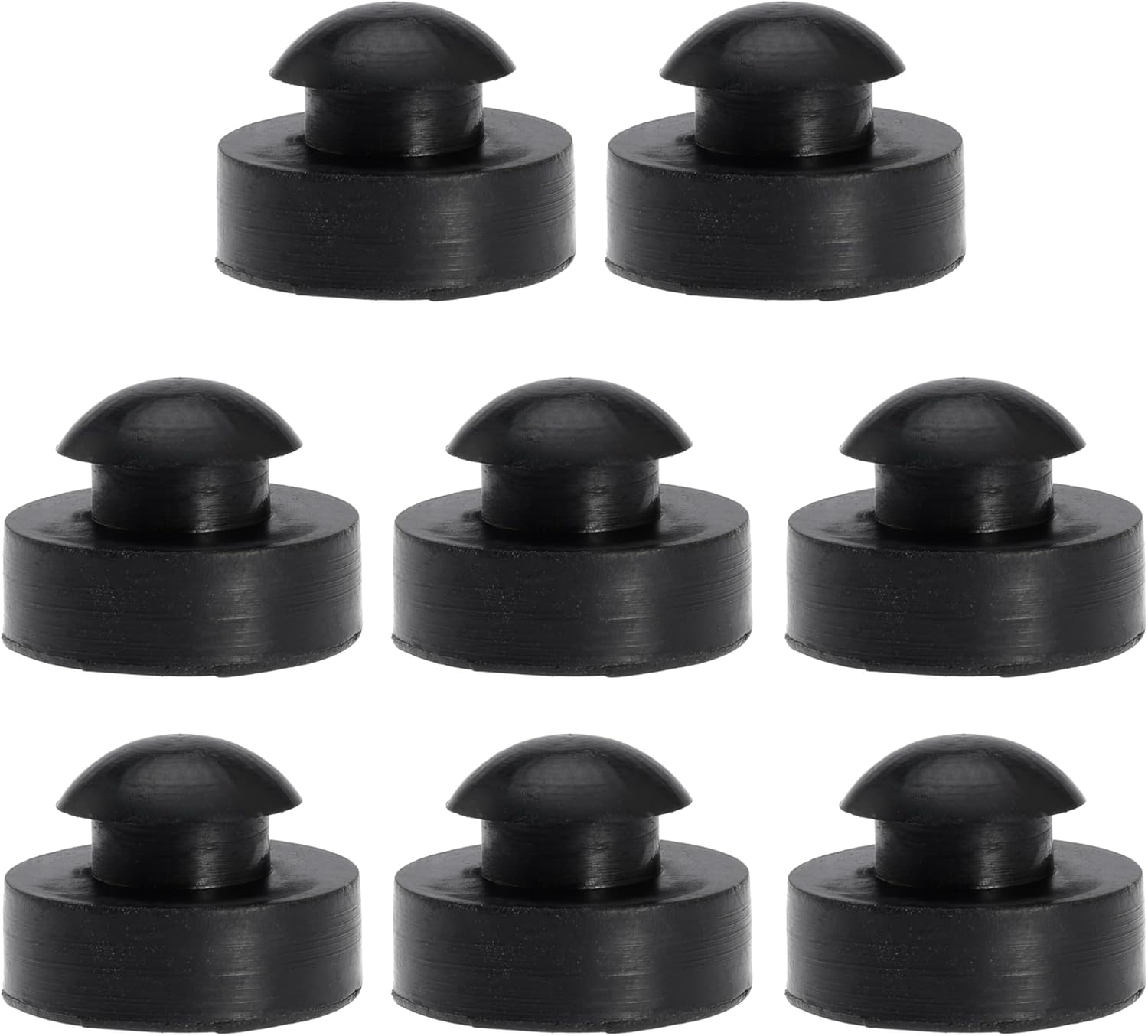 1" Pushin Rubber Bumper Fits 1/2" Hole Crock Pot Grill Lid Ridged Stem