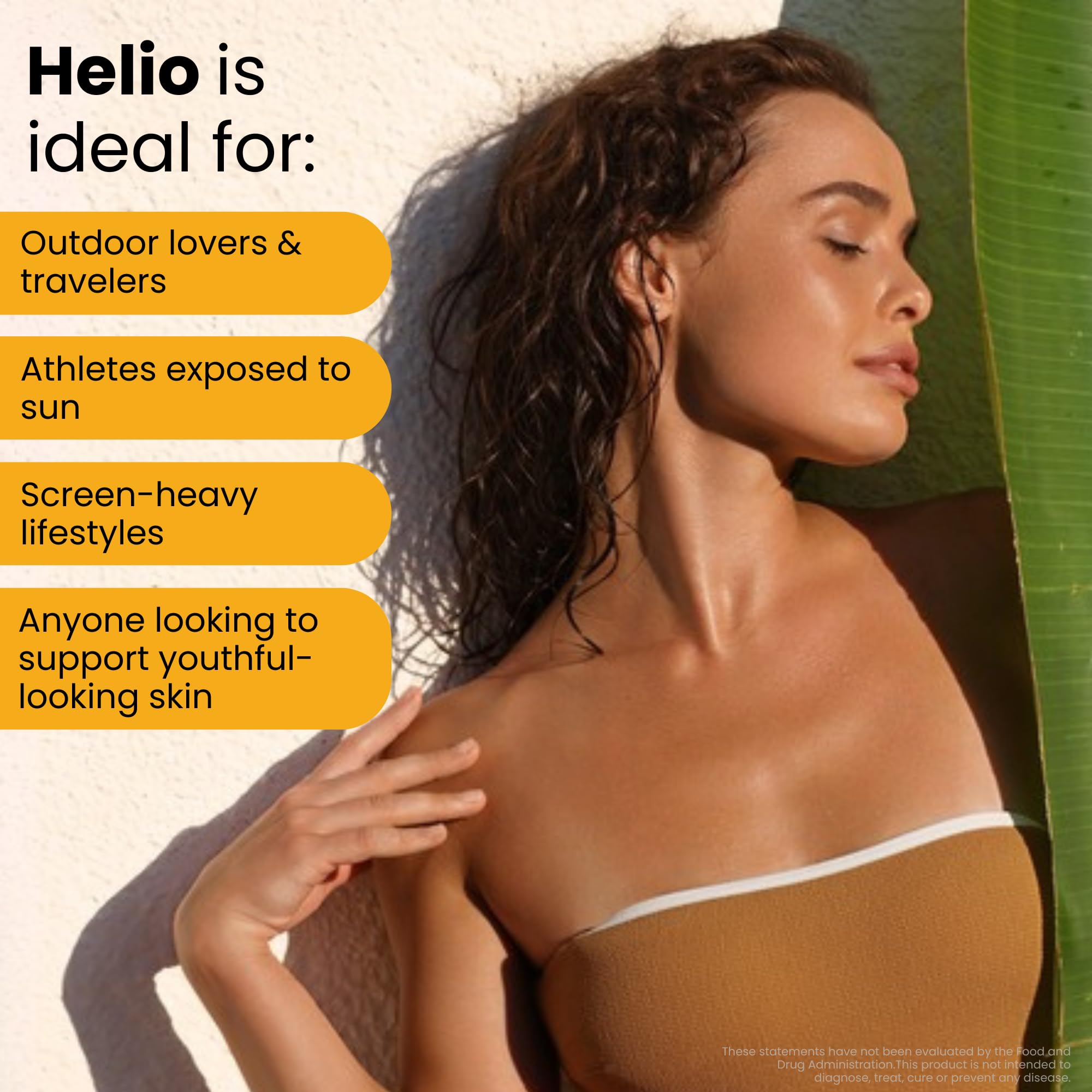 GlocalCare Helio Antioxidant-Rich Sun Defense & Skin Rejuvenation Supplement with Polypodium, Nutroxsun, Astaxanthin & Pomegranate Extract - Fights Photoaging & Oxidative Stress - 30 Capsules — Amazon image 8