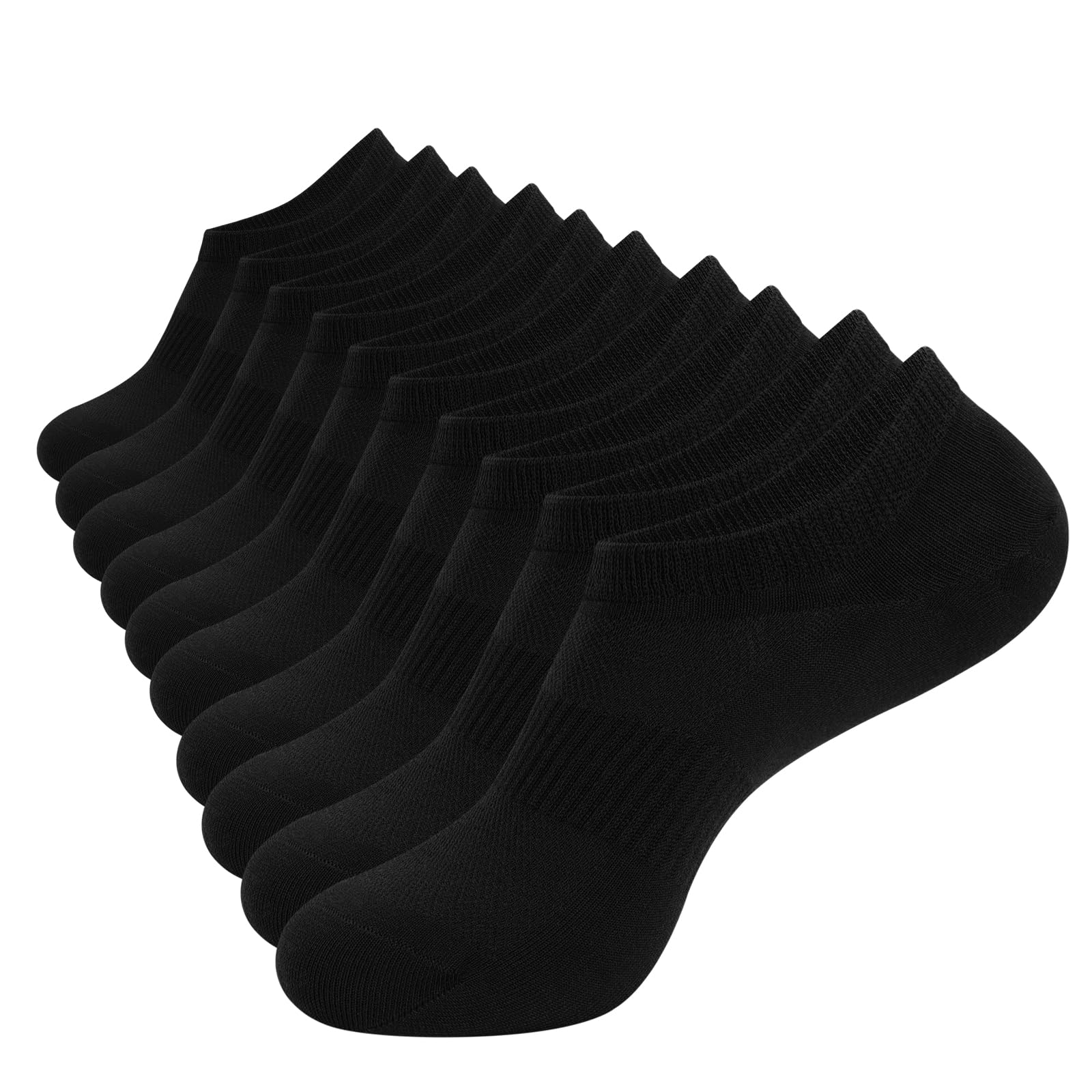 YORJOSOX Fantasmini Uomo Donna Calzini Bassi Invisibili in Cotone Corte Calze Fantasmini Uomo con Taglio Basso Antiscivolo Silicone Bianchi Neri