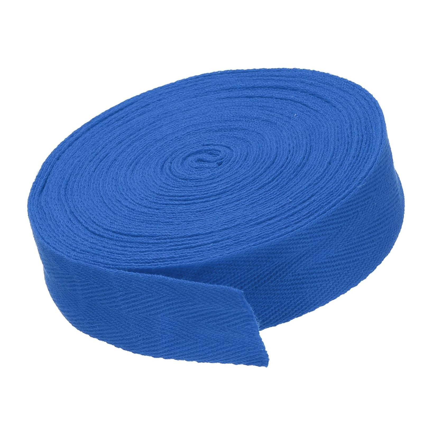 MACHSWON 1"/2.5cm Cotton Twill Tape 10 Yards Cotton Ribbon Bias Binding Tape Herringbone Webbing Trim for Sewing Gift Wrapping Craft DIY Royal Blue