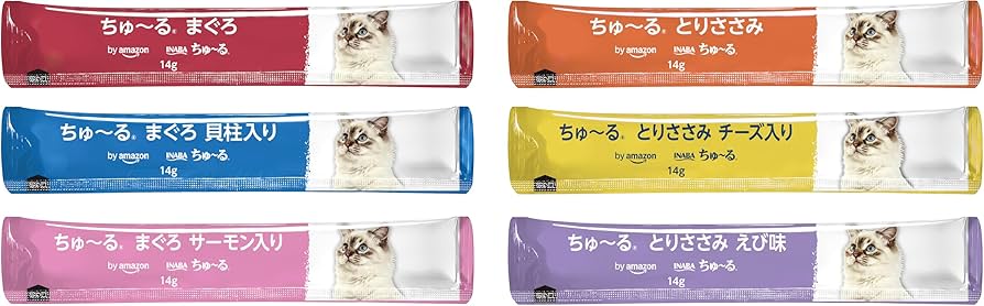 Amazon.co.jp: by Amazon ちゅ~る 猫用おやつ まぐろ・とりささみ