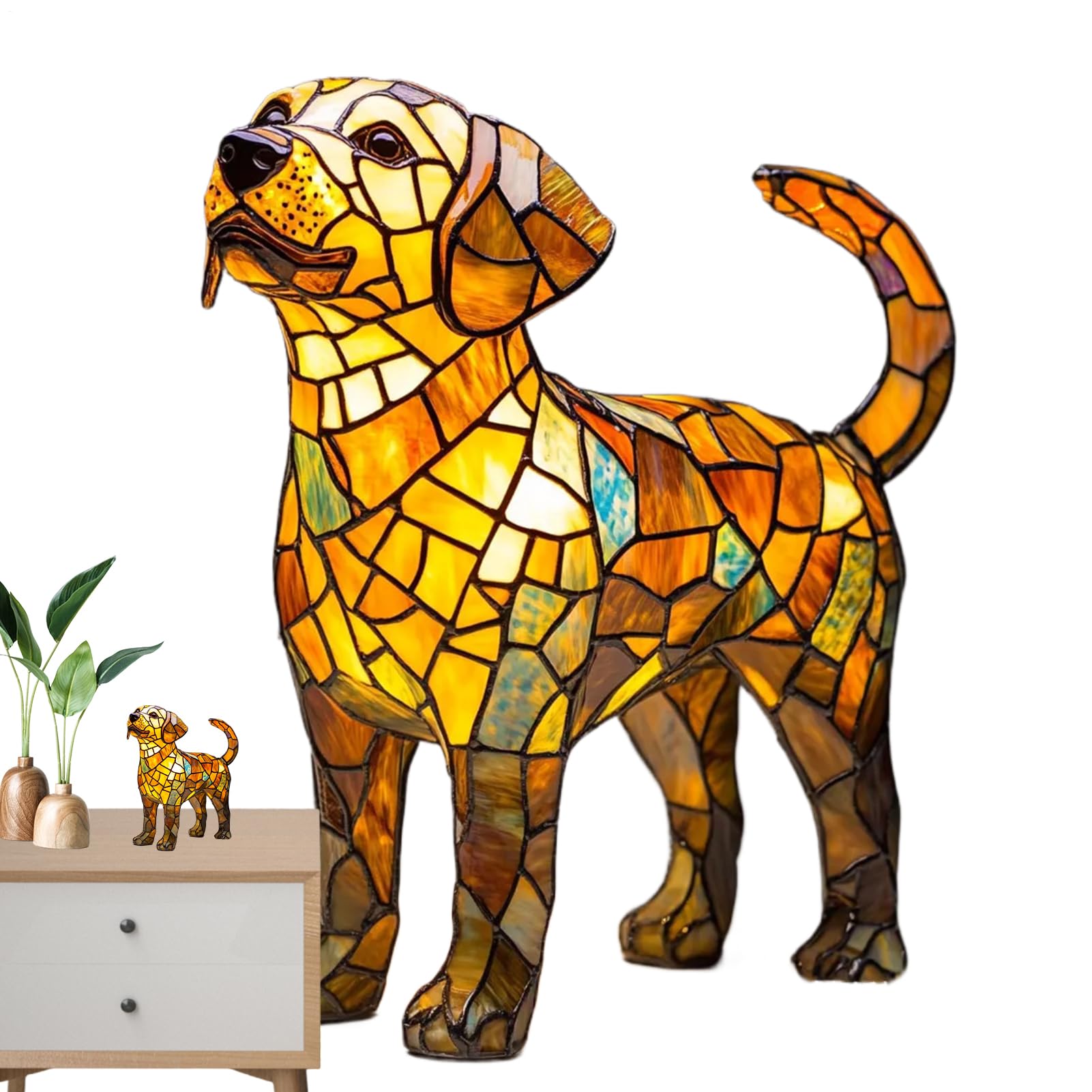 Lampe à Poser,Lampe De Nuit En Résine Avec Souris Et Chat,design Artistique,décoration De Lit