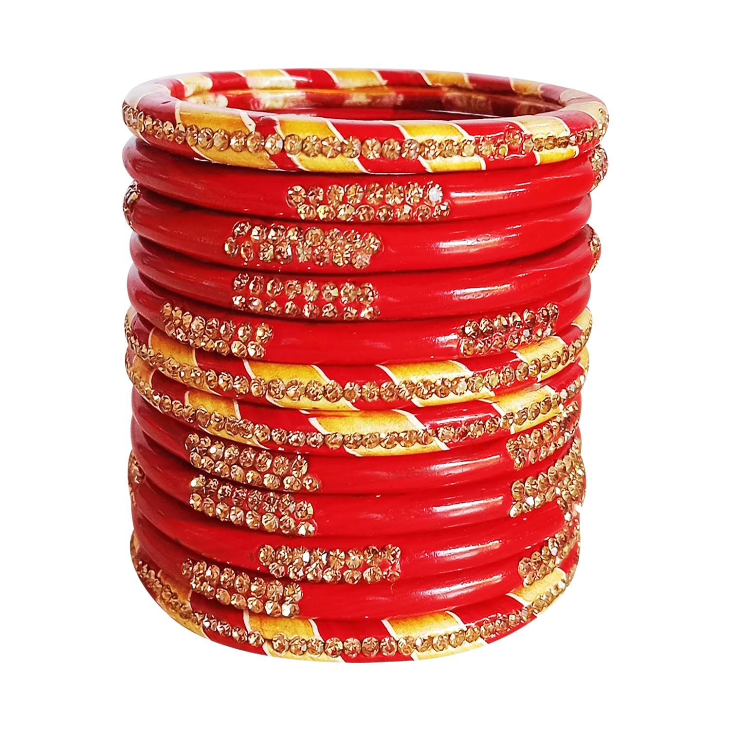 IDEA 4 BANGLES Lac Bangles Beautiful Traditional Bangles for Women| Lakh Bangle Chuda Hand Crafted Lac Bangles for women, Wedding Set For Ladies & Girls (Red, 2.8) (B0D73PH1WC) Amazon Price History, Amazon Price Tracker