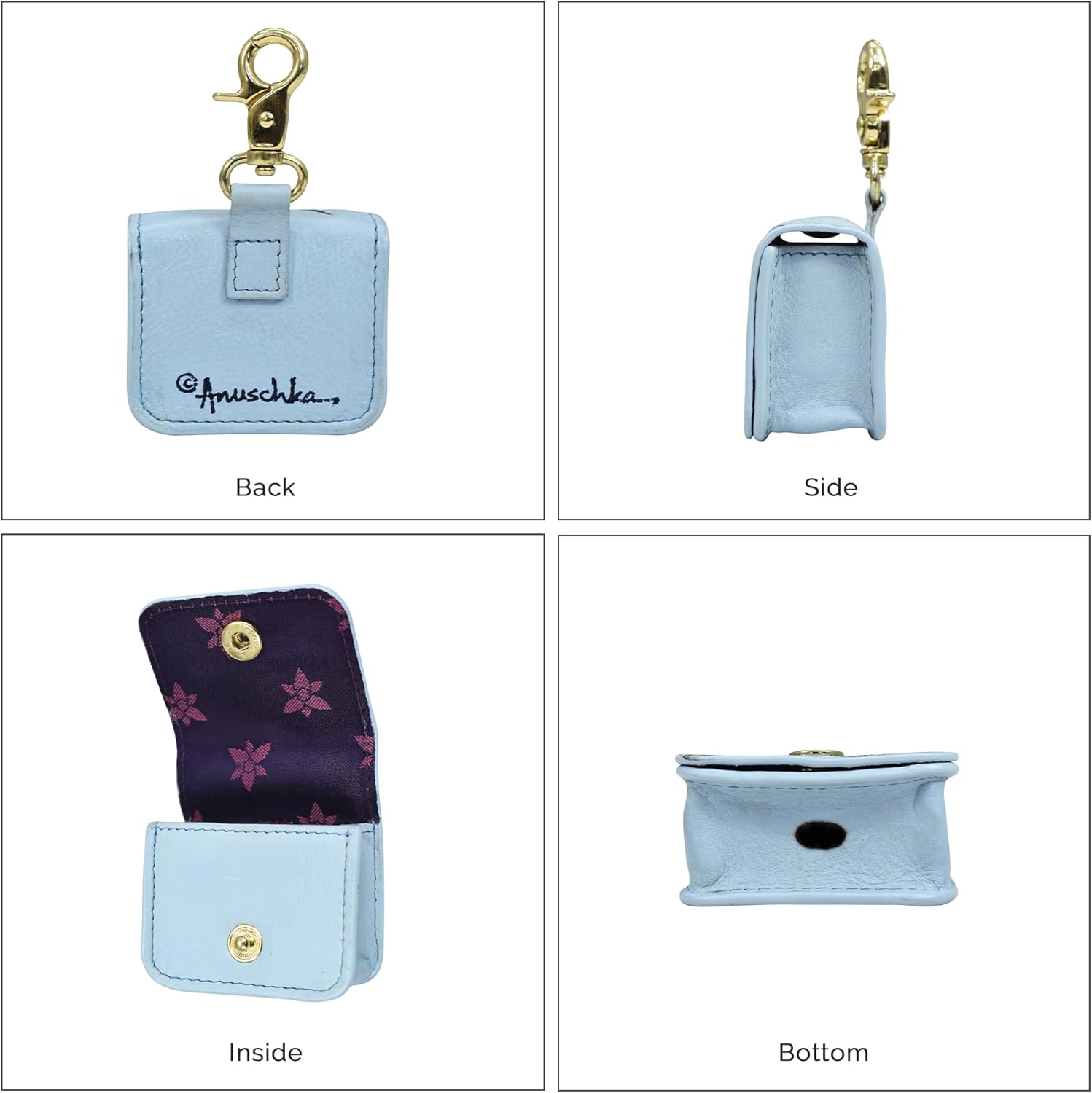 Anuschka Women's Hand-Painted Genuine Leather AirPod Case - Underwater Beauty