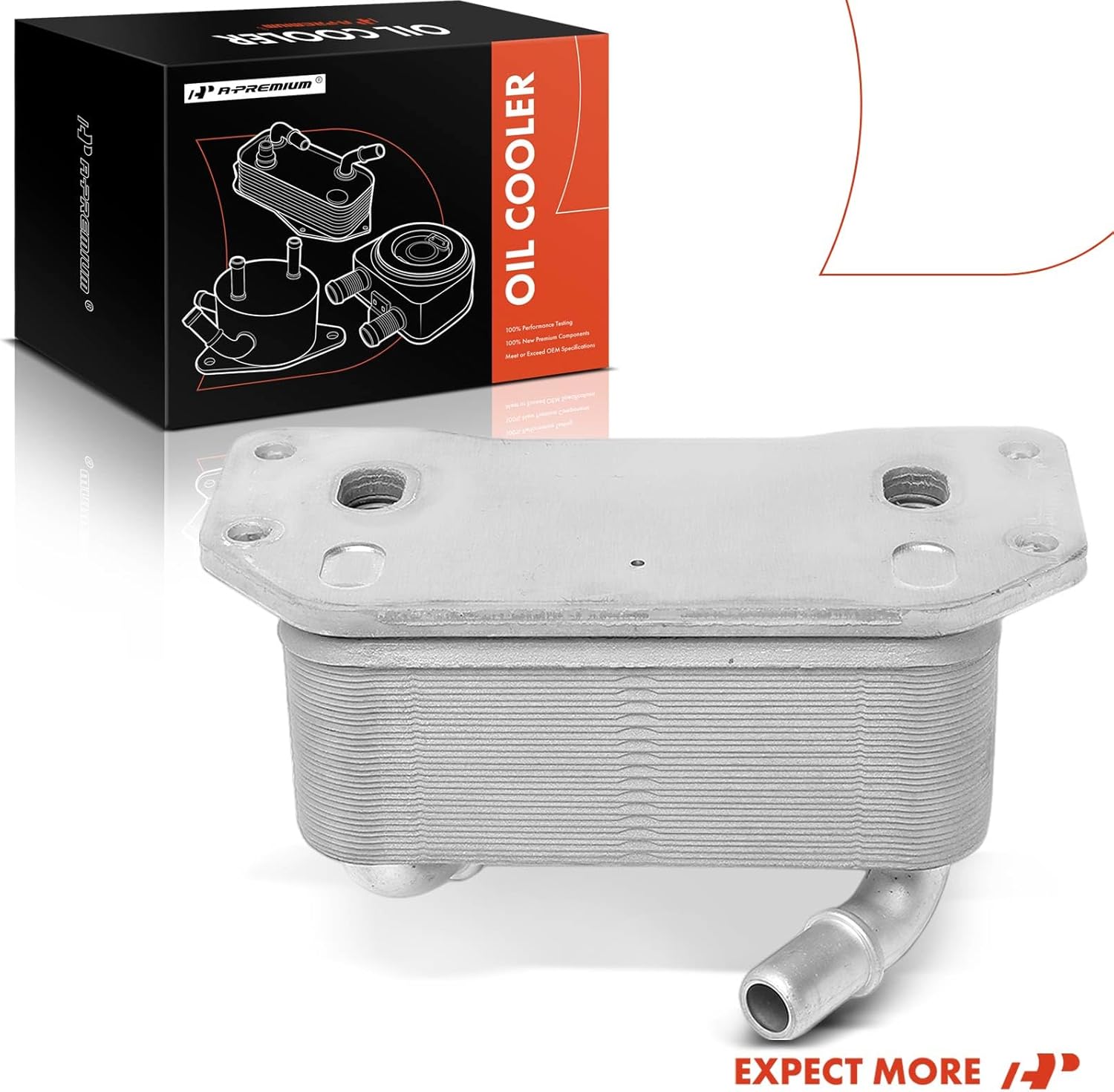 A-Premium Engine Oil Cooler Compatible with Volvo XC60 2015-2017, S60 2015-2018, XC40 2019-2021, XC70 2015-2016, S80 2015-2016, S90 2018-2021, V60 2015-2018, 2.0L