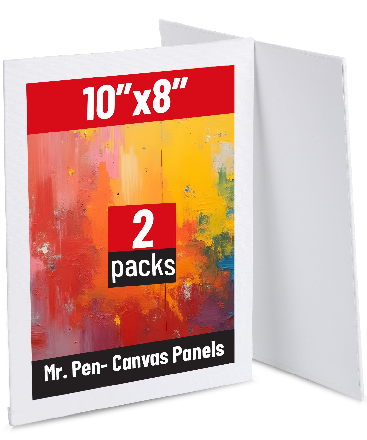 Mr. Pen- Canvas Panels, 2 Pack, 11x14 Inches, Triple Primed for Oil & Acrylic Paints, Canvas Boards for Painting