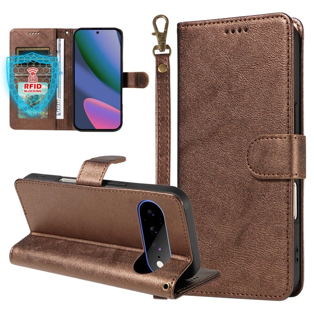 Étui Google Pixel 10A marron idéal pour regarder vos vidéos les mains libres - 8