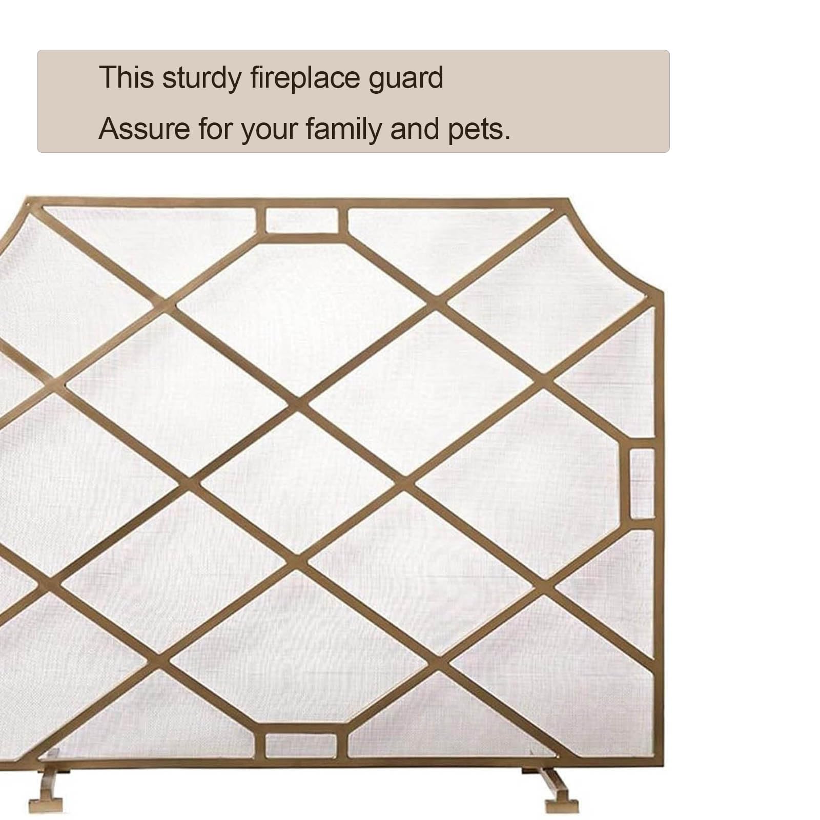 Salvachispas Chimenea Pantalla de Chimenea, Protector contra Chispas Independiente,Cubierta de Chimenea de Metal de Un Solo Panel, Malla Protectora Plana para Chimeneas/Estufas de Leña/Leños a Gas