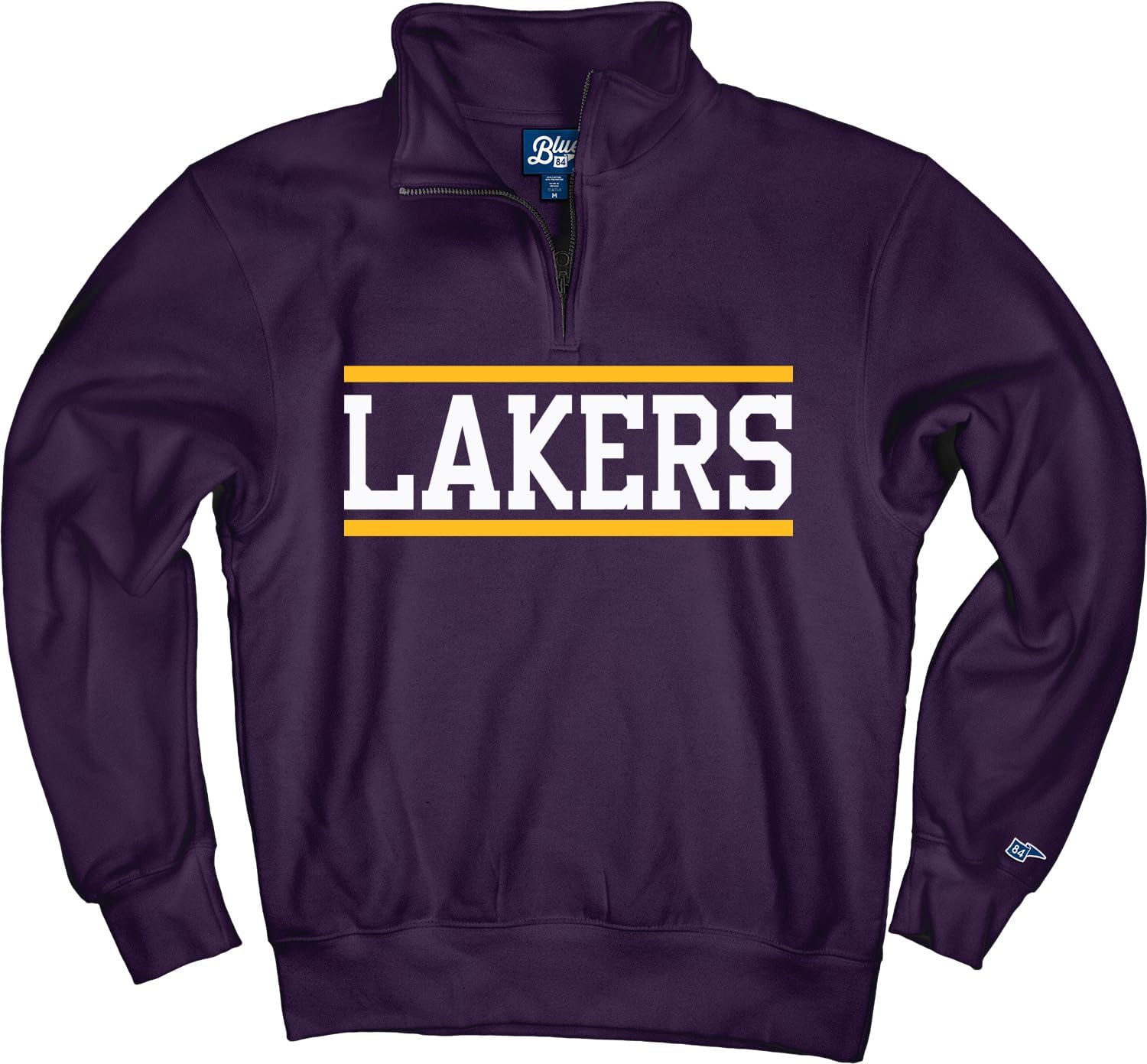 Blue 84 NBA unisex-adult Nba Officially Licensed Quarter Zip Sweatshirt Team Color