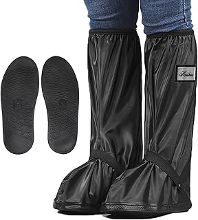 Sponsored You’re seeing this ad based on the product’s relevance to your search query.Learn more about this advertisement YUZHEDM Rain Cover Shoes Reusable Foldable Shoe Covers Made of PVC Overshoe with Non-Slip Soles and Zips, Rain Shoes Can Protect Against Rain, Snow or Mud. (39-42)