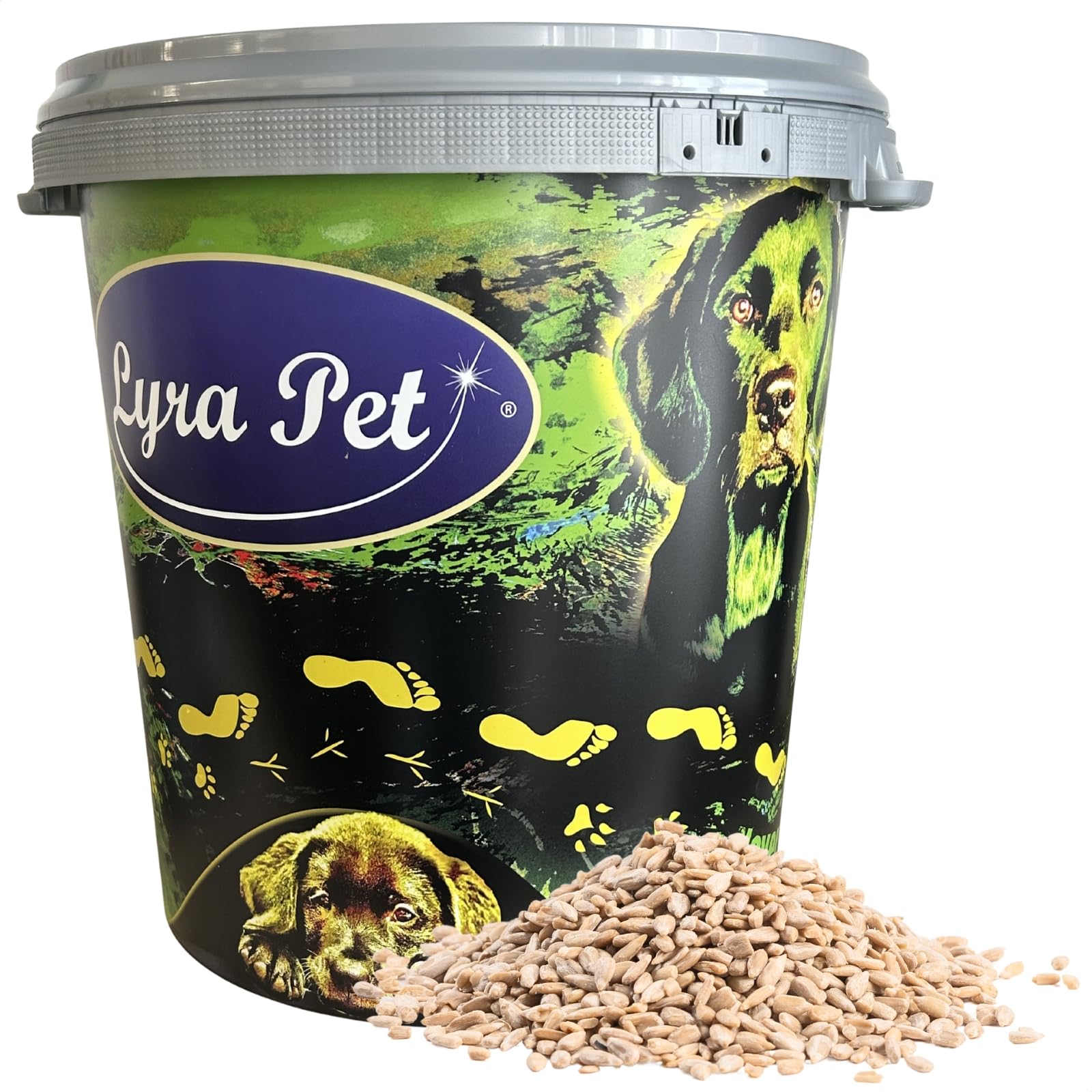 Lyra Pet® 10 kg graines de Tournesol décortiquées + Seau de 30 L