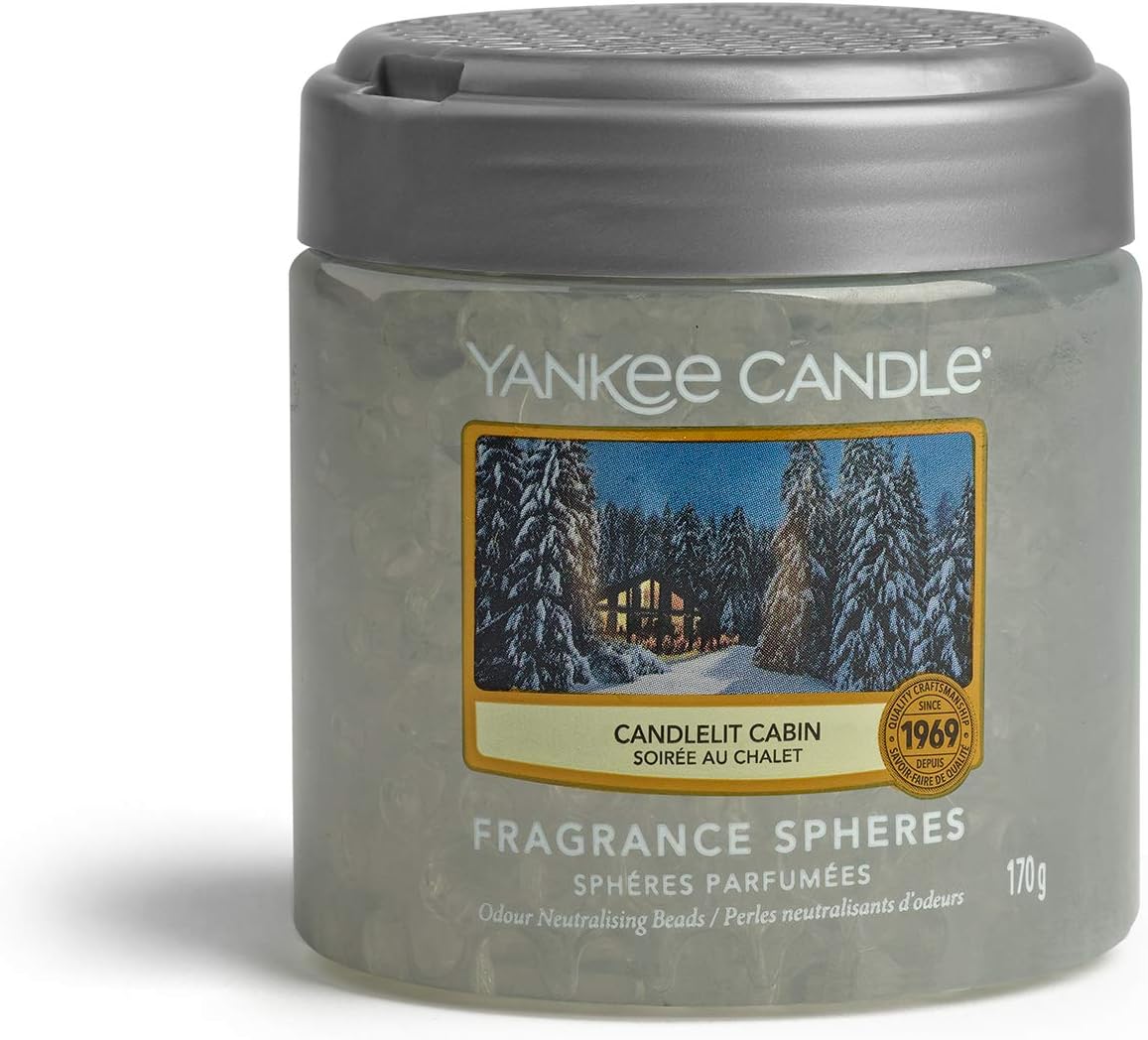 Yankee Candle Fragrance Spheres Air Freshener, Candlelit Cabin, Lasts up to 30 days, Alpine Christmas Collection