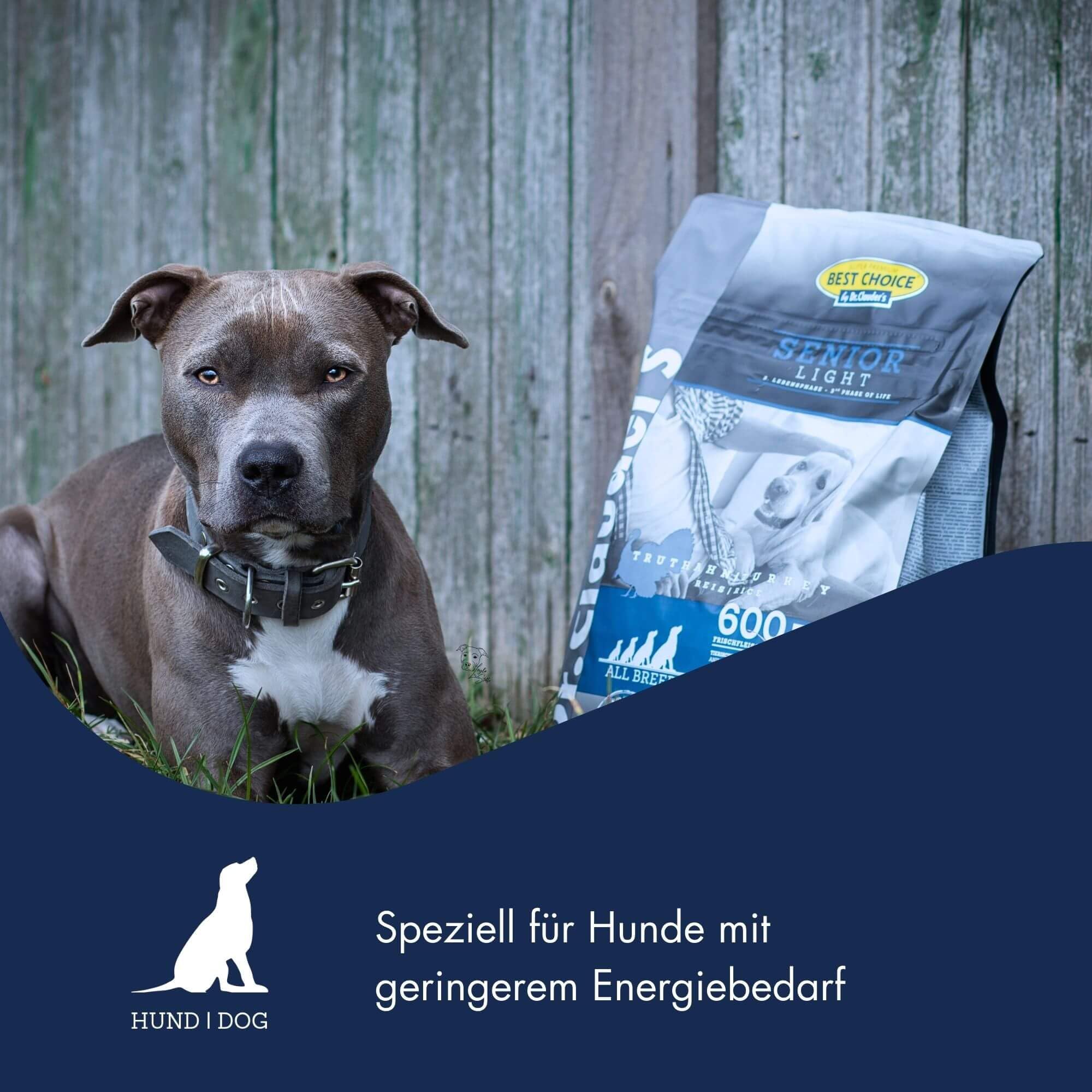 DR.CLAUDER’S - Best Choice Senior Light | Trockenfutter für ältere Hunde mit geringem Energiebedarf zur Gewichtskontrolle. Weizenfreies Alleinfutter im Beutel | 12,5kg Truthahn&Reis