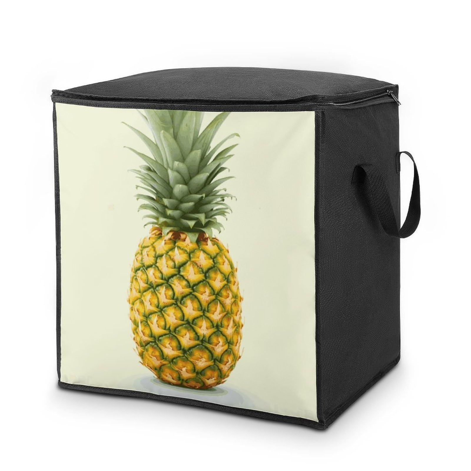 Fekiloot Style Fresh Pineapple Storage Bags With Reinforced Handles,Moving Bag With Zipper,Closet Organizers,Compression Packing Cubes