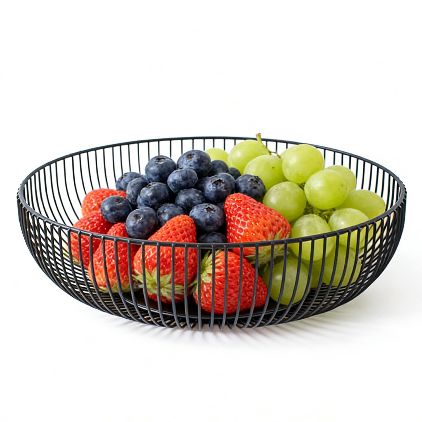 Frutero de alambre moderno para organizar aperitivos y dulces en la encimera
