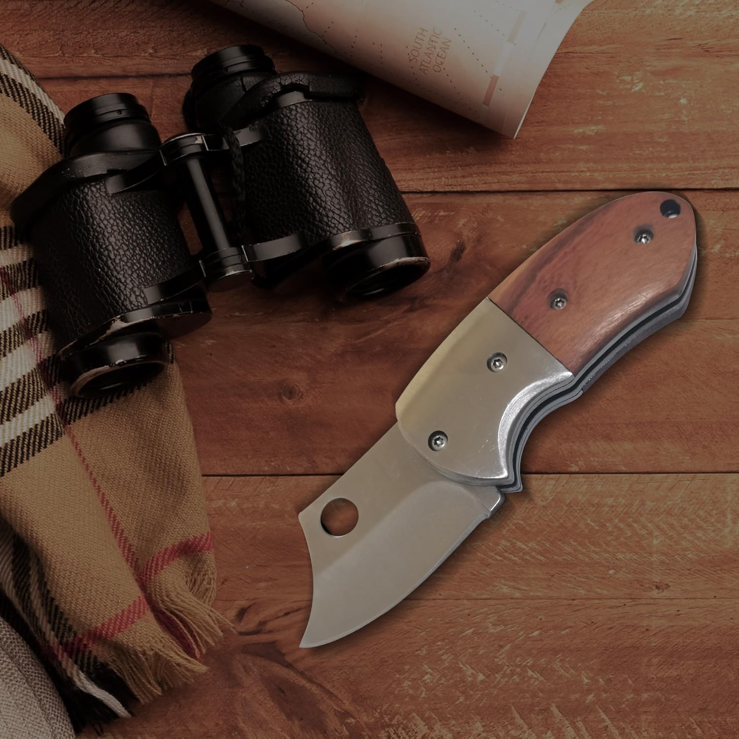 Coltello tascabile multiuso piccolo, coltello pieghevole EDC con lama affilata da 1,89 pollici per campeggio, escursionismo, caccia e fai da te.
