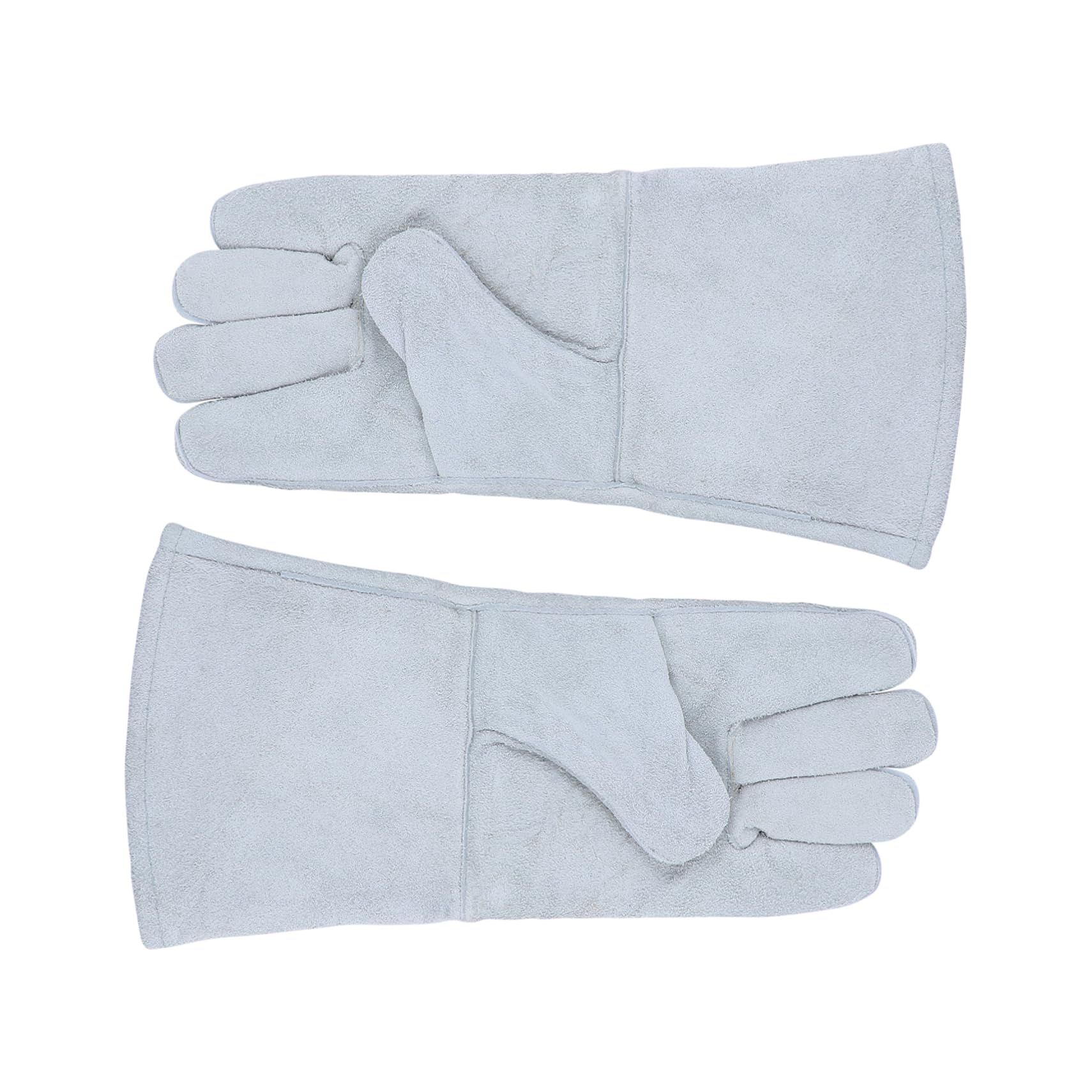OSALADI Men's Unisex Heat Resistant Welder Gloves Genuine Cowhide Overnight Gloves for Dry Hands