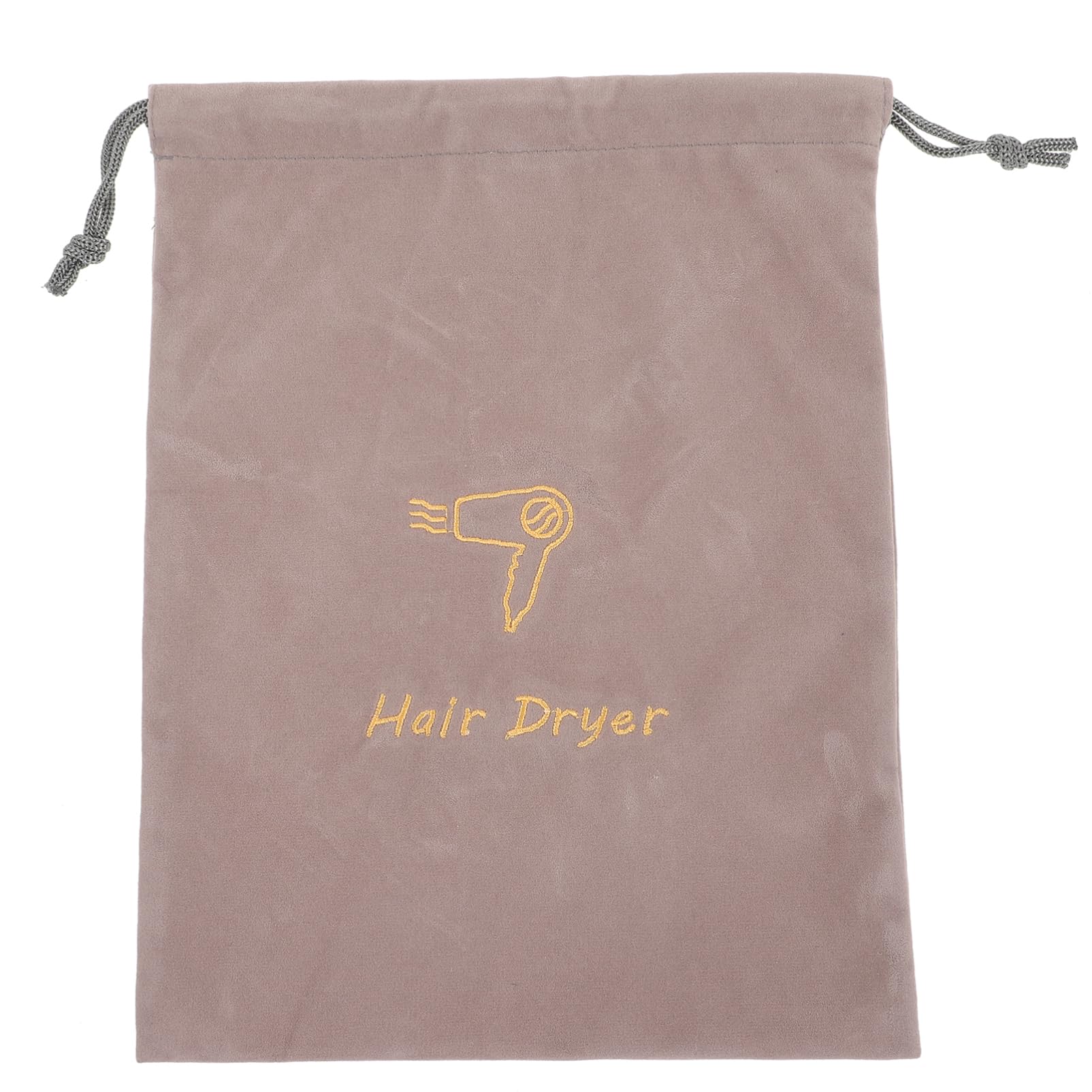 Lurrose Sturdy Fabric Hair Dryer Bag Drawstring Storage Pouch for Travel Hotel Makeup