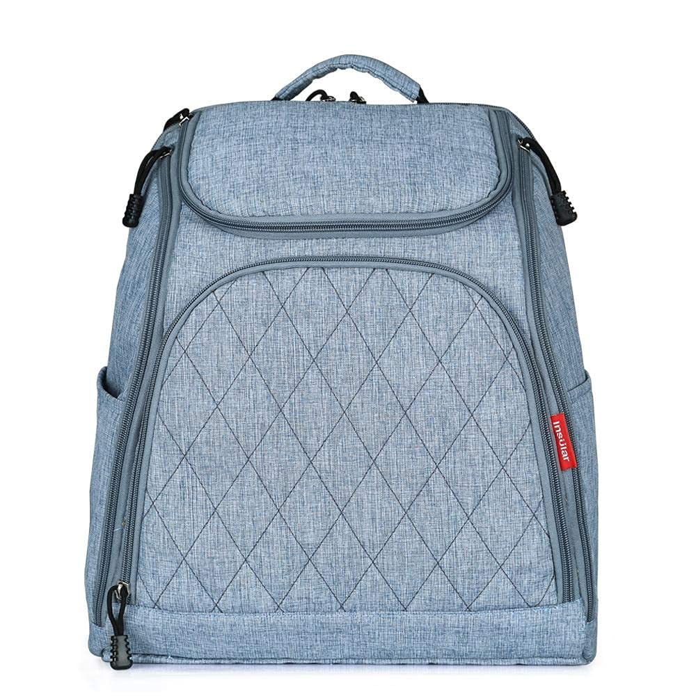Borsa Per La Mamma Borsa Per Il Cambio Del Pannolino Per Neonati Zaino Per Passeggino Per Neonati Di Grande Capacità Per Maternità (Blu)