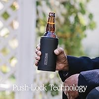 Vista 2 de BrüMate Hopsulator Bott'l Enfriador de Botellas Aislado para Botellas de Vidrio Estándar de 12oz Portavasos de Acero Inoxidable Aislado