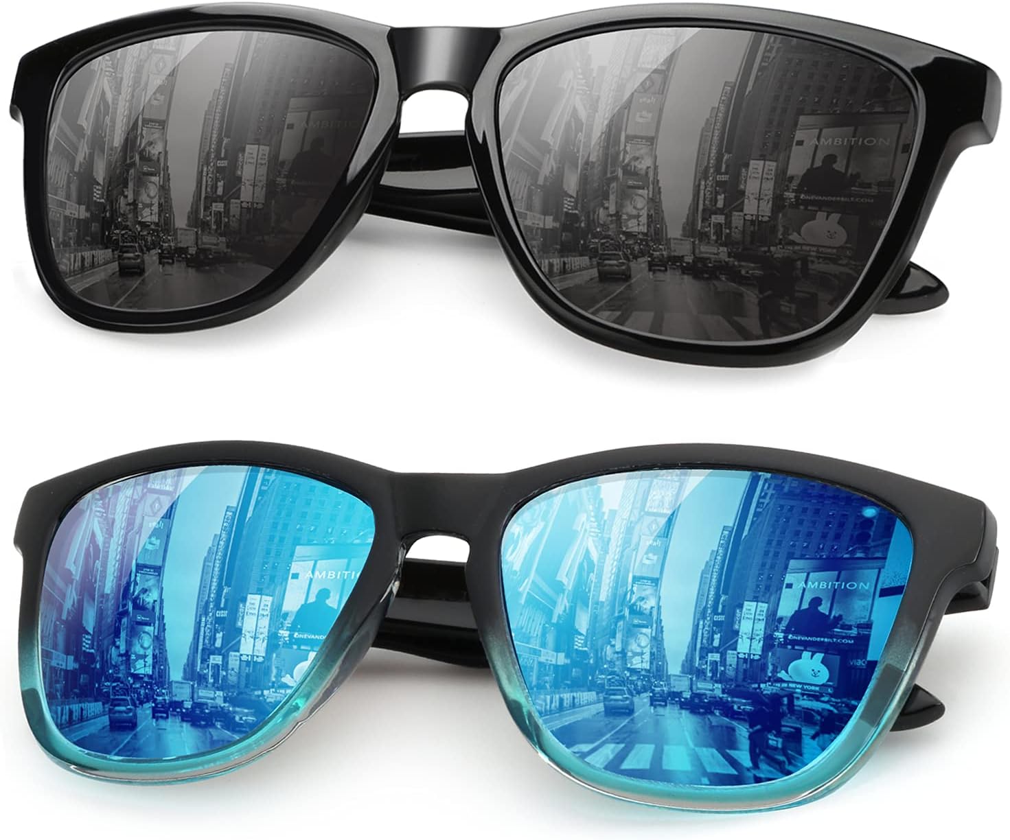 KALIYADI Unisex Polarized Retro Classic Trendy Stylish Sunglasses for Men Women Driving Sun glasses UV Blocking