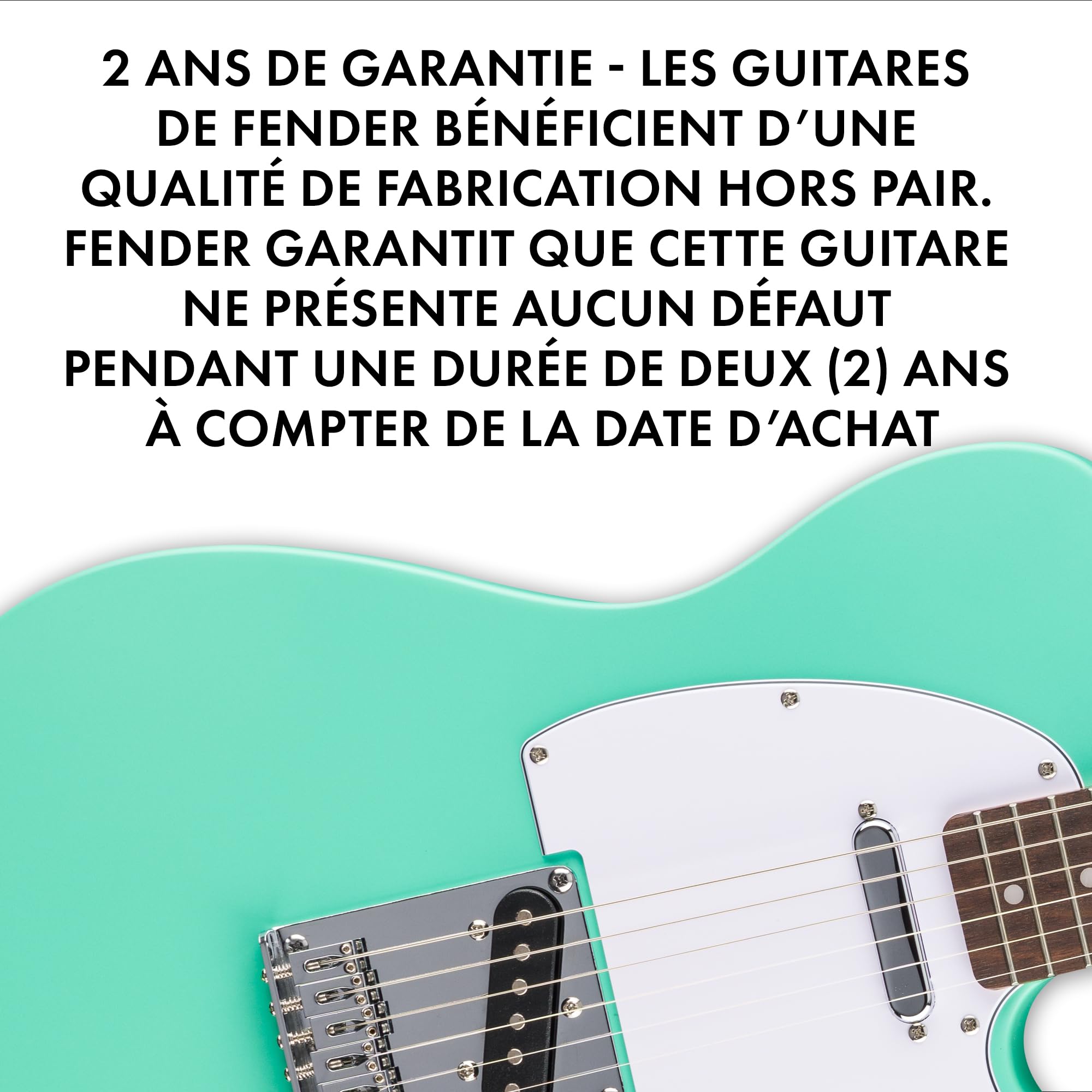 Fender Squier Debut Series Telecaster Guitare Electrique, Guitare pour Débutants, avec 2 ans de Garantie, Couleur Seafoam Green
