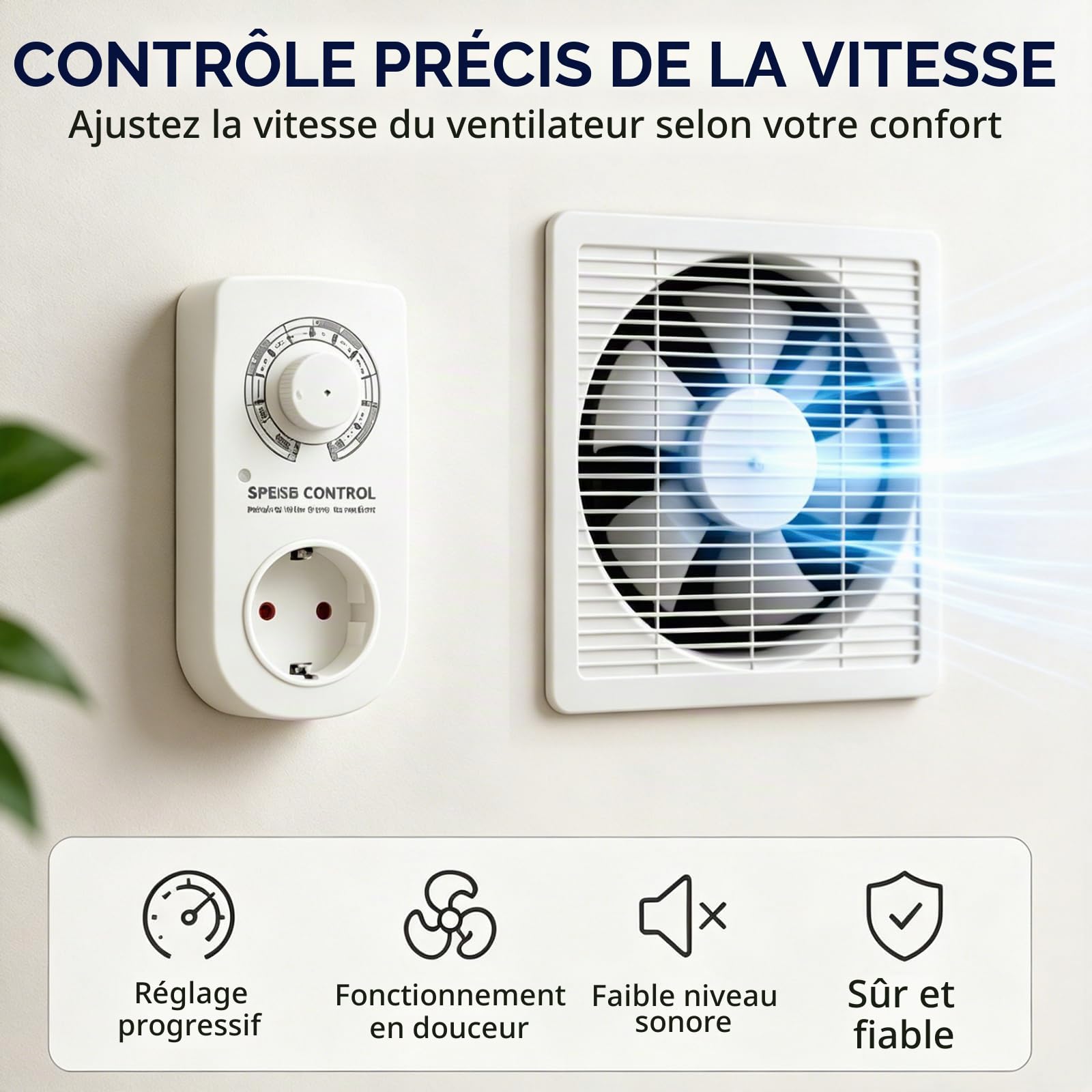 Variateur De Vitesse Pour Moteur 220v, Variateur De Vitesse Pour Ventilateur, Régulateur De Tension 1600w, Variateur De Vitesse Meuleuse D'angle, Für Ventilateur Extracteur Industriel Et Domestique