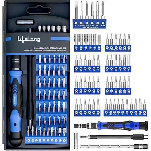 Magnetic Precision Screwdriver Set 62 in