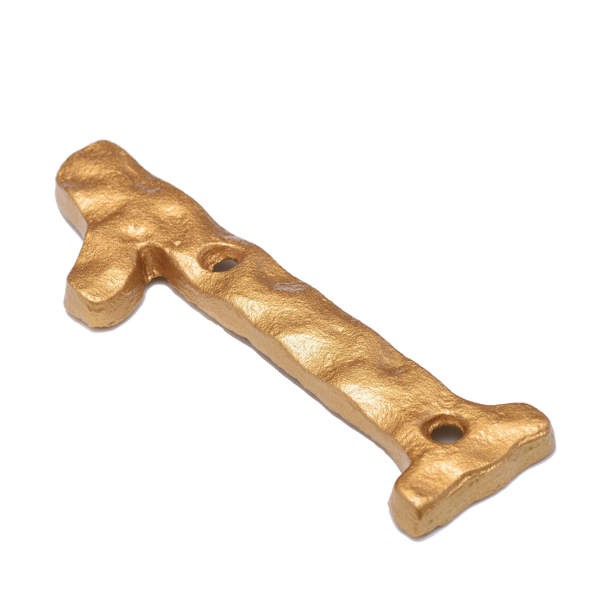 Numéros De Maison De 15,2 Cm En Fonte Rustique Robuste Avec Aspect Martelé Unique, Doré (numéro 6