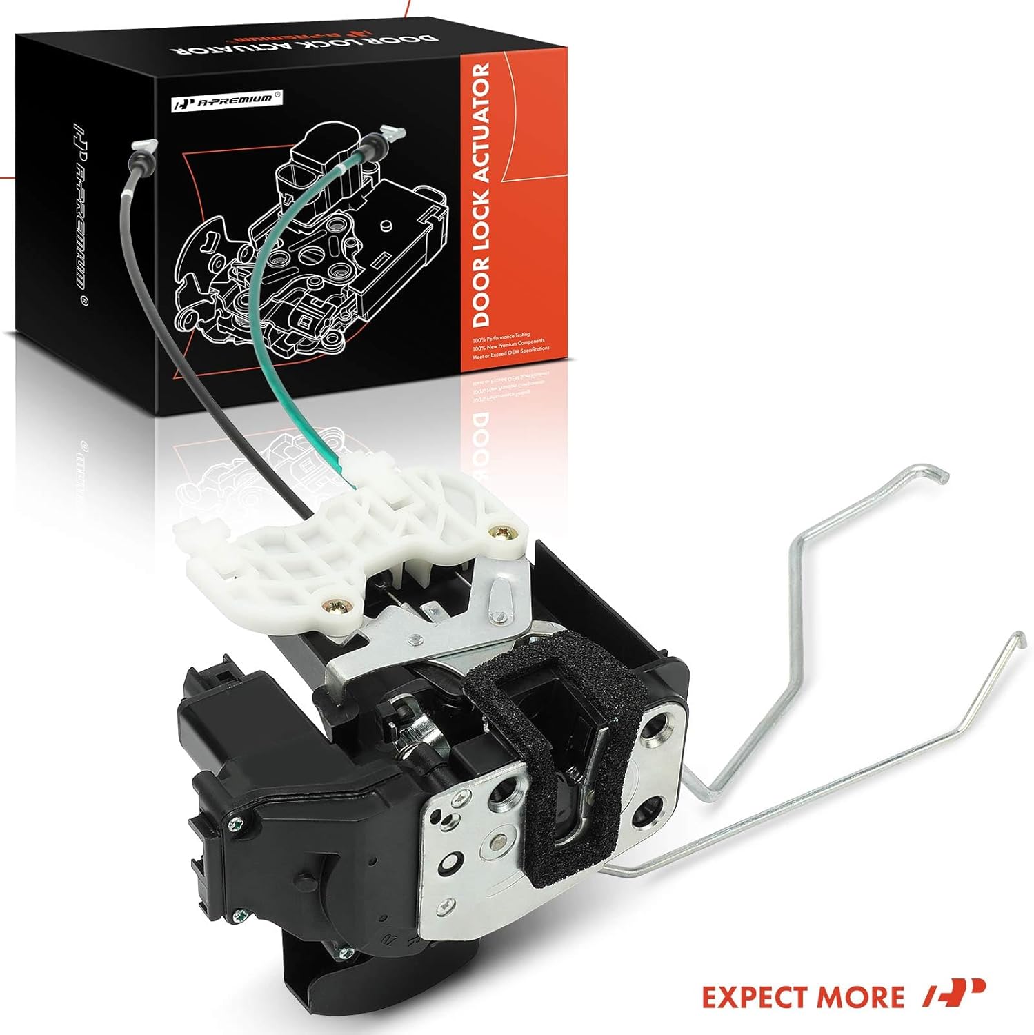 A-Premium Front Right Passenger Side Door Lock Actuator Compatible with Kia Spectra 2004-2009