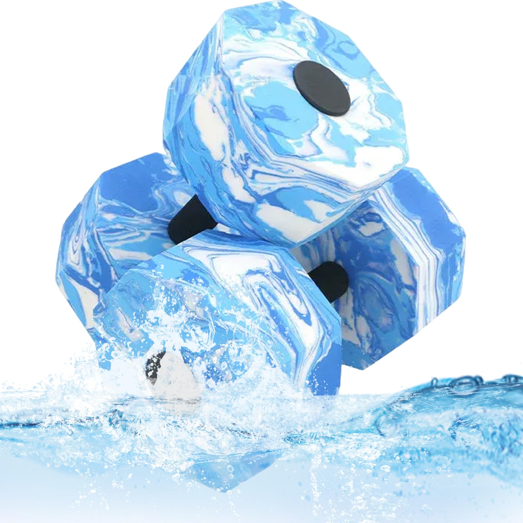 1 Paio di Pesi d'Acqua, Manubri in Schiuma Eva Attrezzatura per Aerobica in Acqua, Attrezzatura per Esercizi Piscina per Allenamento di Resistenza a Basso Impatto per Sport Adulti Allenamento