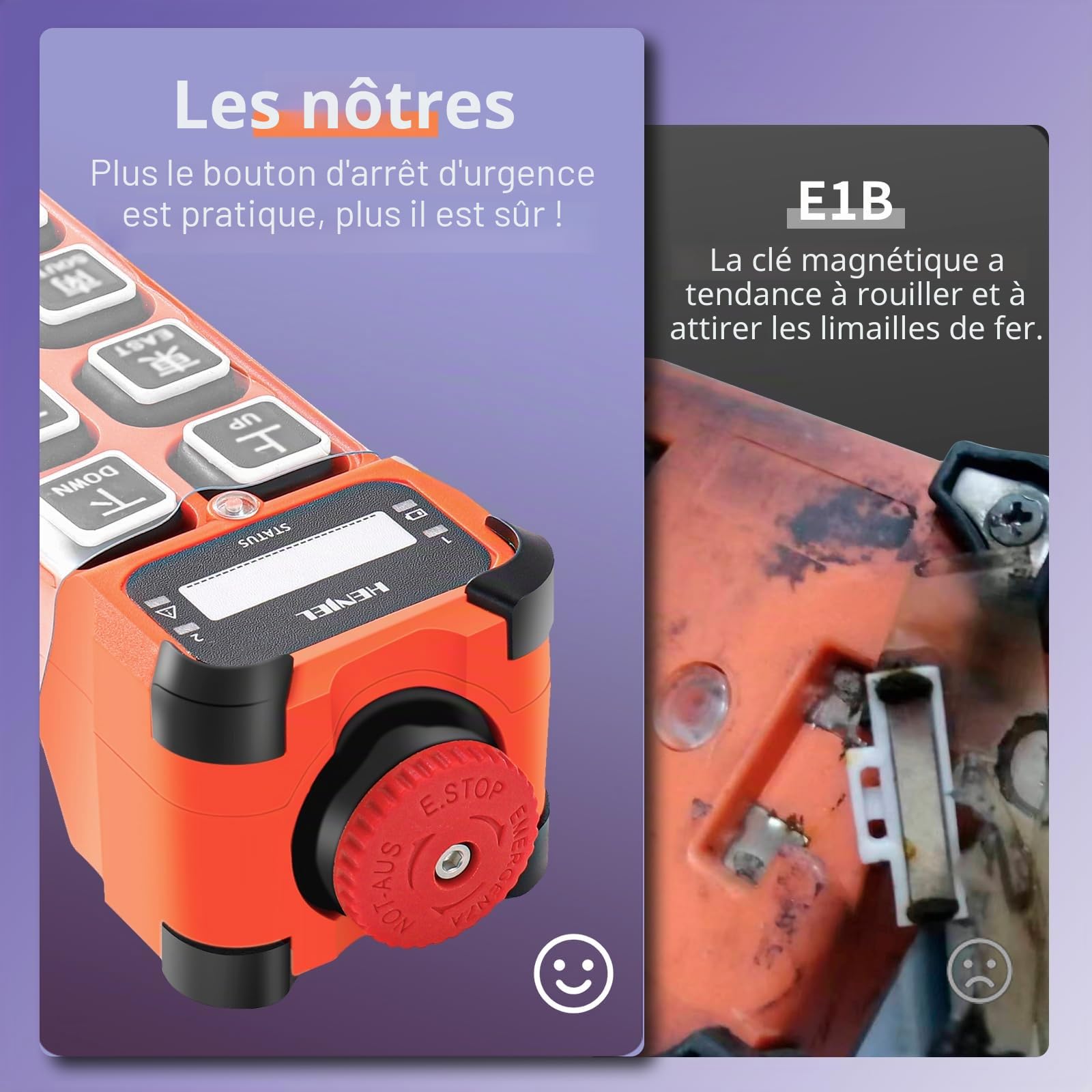 12 Canal Bouton 12V 24V 48V Télécommande radio de grue sans fil industrielle grue à palan électrique Grue portique Pont roulant Grue roulante Émetteur et récepteur