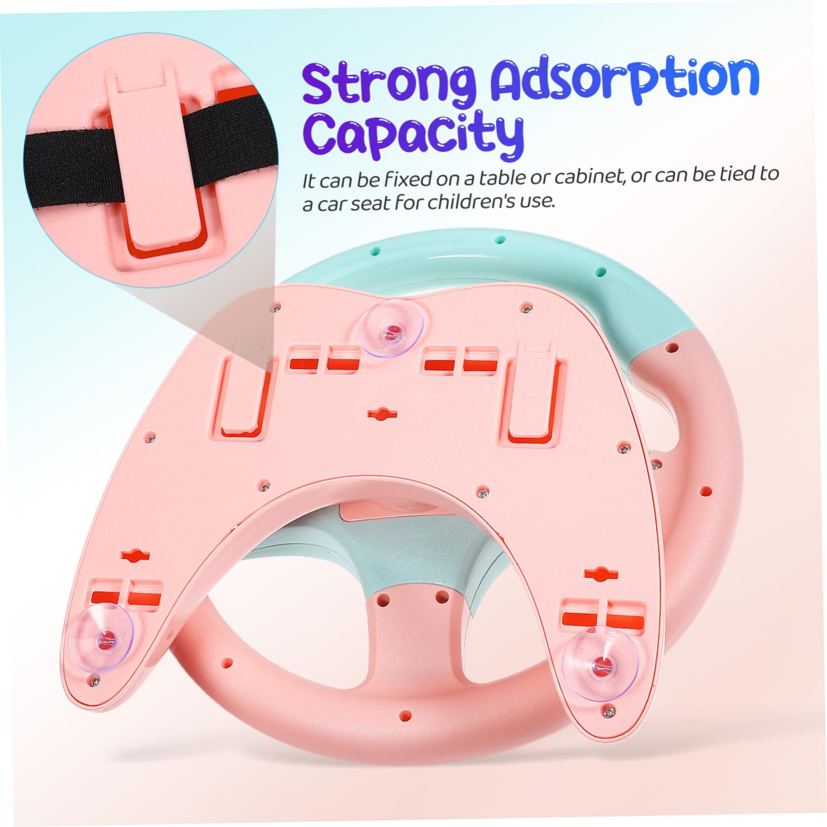 Hohopeti Giocattolo Montessori in Plastica Leggero Design Realistico, Simulatore di Guida Interattivo per Bambini e Toddler, per Gioco Educativo e Sviluppo Motorio