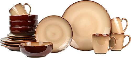 Miniatura 5 de Sango juego de vajilla Nova de 16 unidades ninguno  Marrón