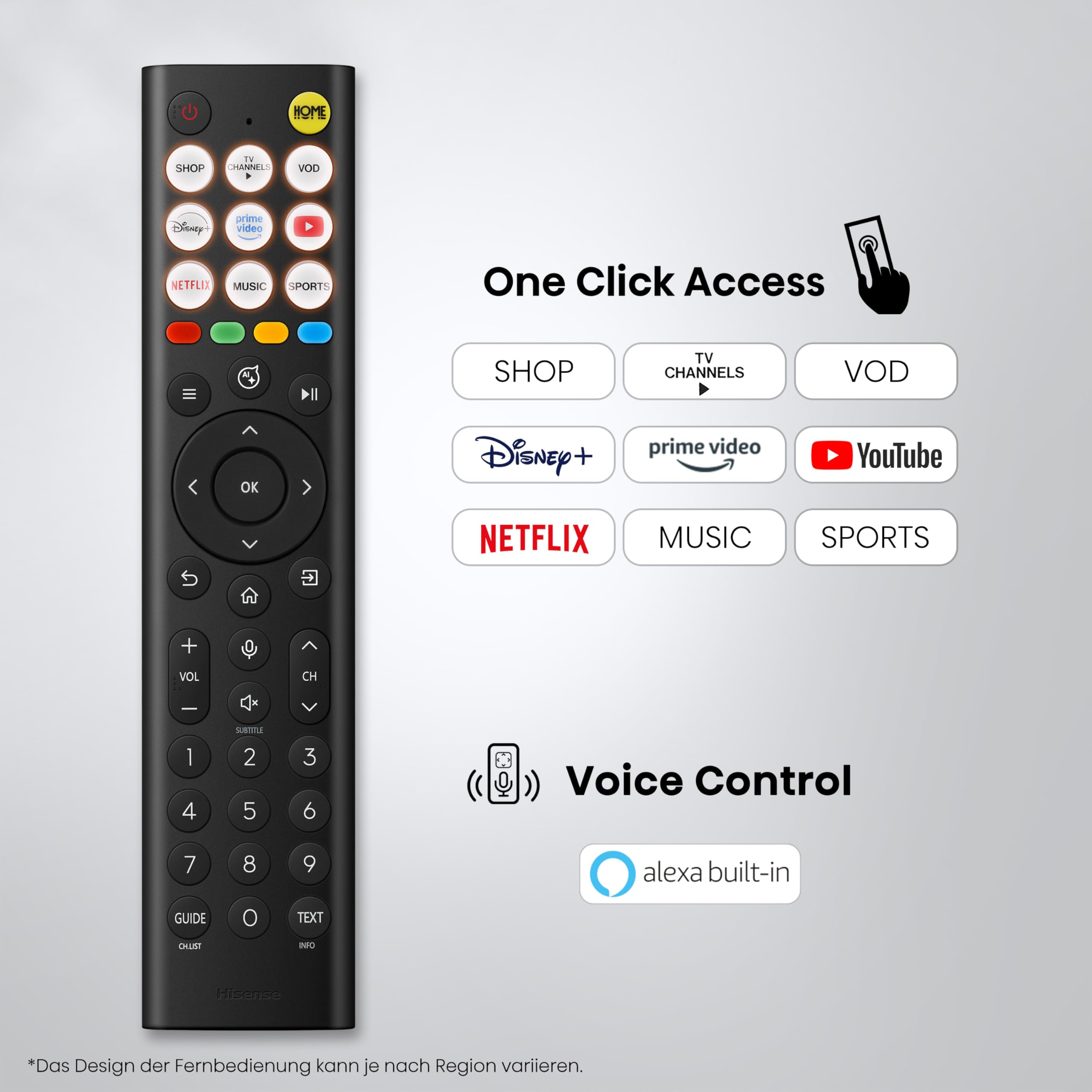Hisense 55U7DSE Fernseher 55 Zoll, 4K UHD, Hi-QLED Mini LED, Smart TV, 144Hz, Hi-View AI Engine, IMAX Enhanced, AI Lichtsensor, Dolby Vision.Atmos, Tuned by DeVialet, FreeSync Premium Pro [2026]