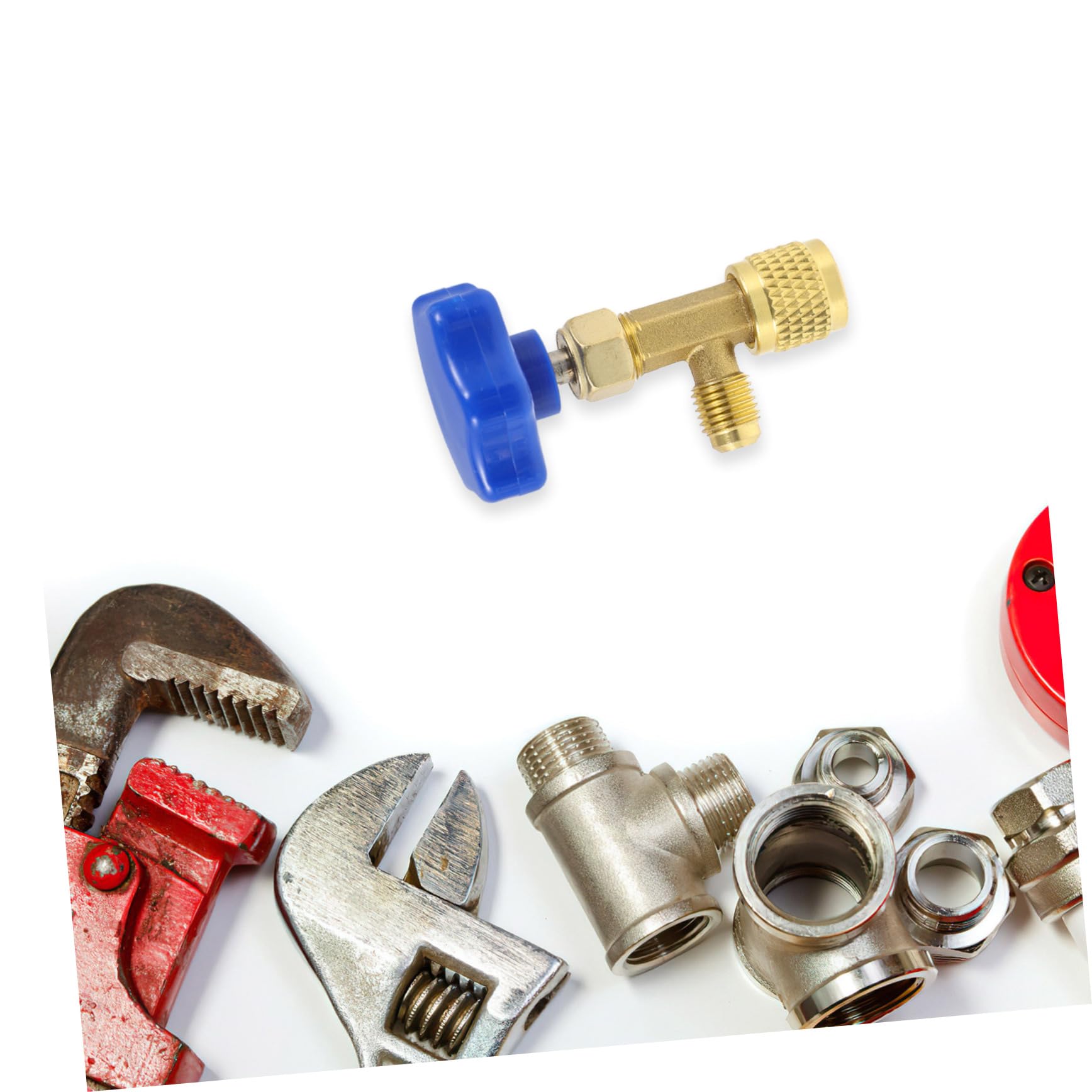 SOESFOUFU Air Conditioner Hose Fitting Tap Opener Split Fitting Cover Refrigeration Adapter for and Stylish Design for Car Owners