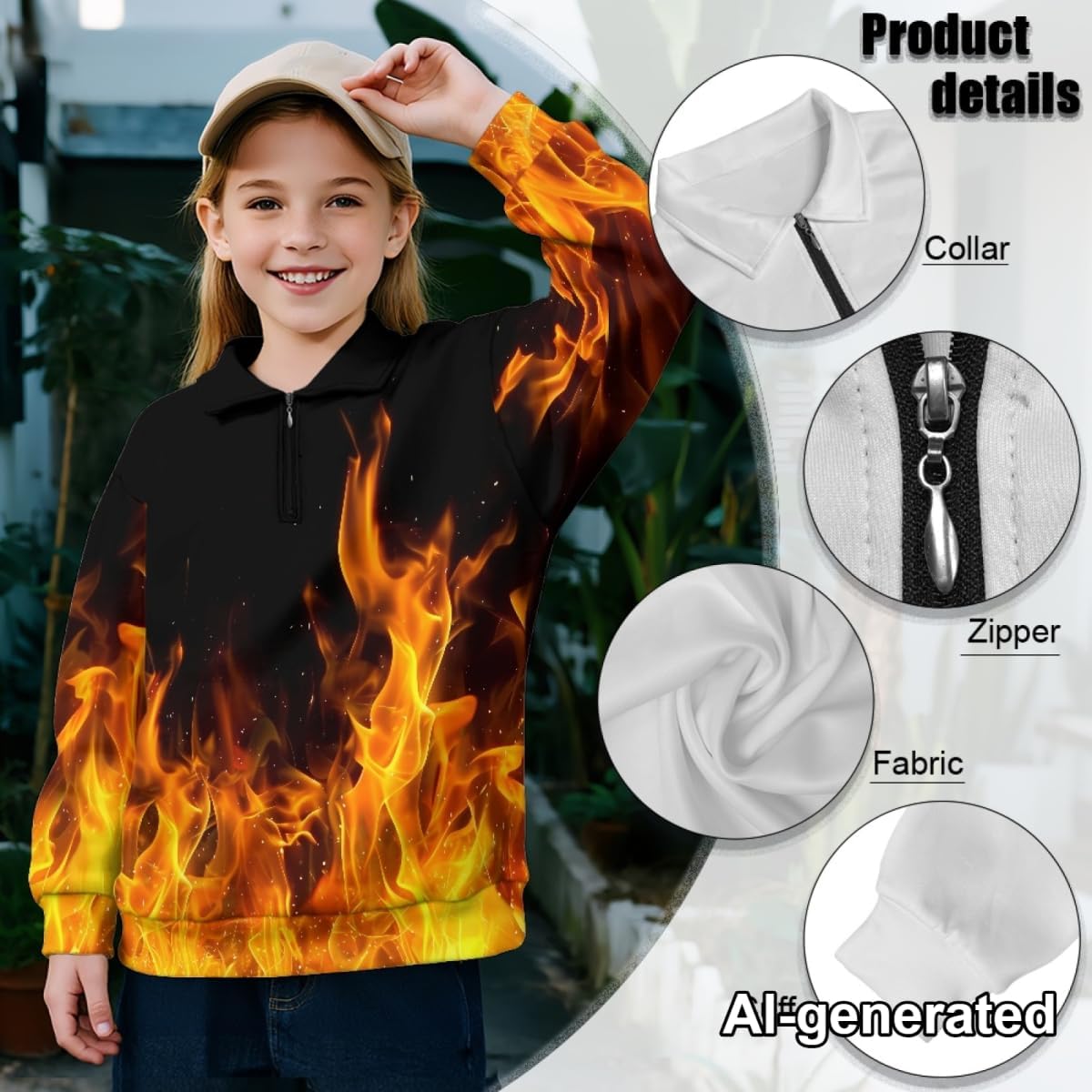 Pensura Kids Girls Half Zip Pullover Sweatshirt Fall Trendy Long Sleeve Workout Shirts School Athletic Tops
