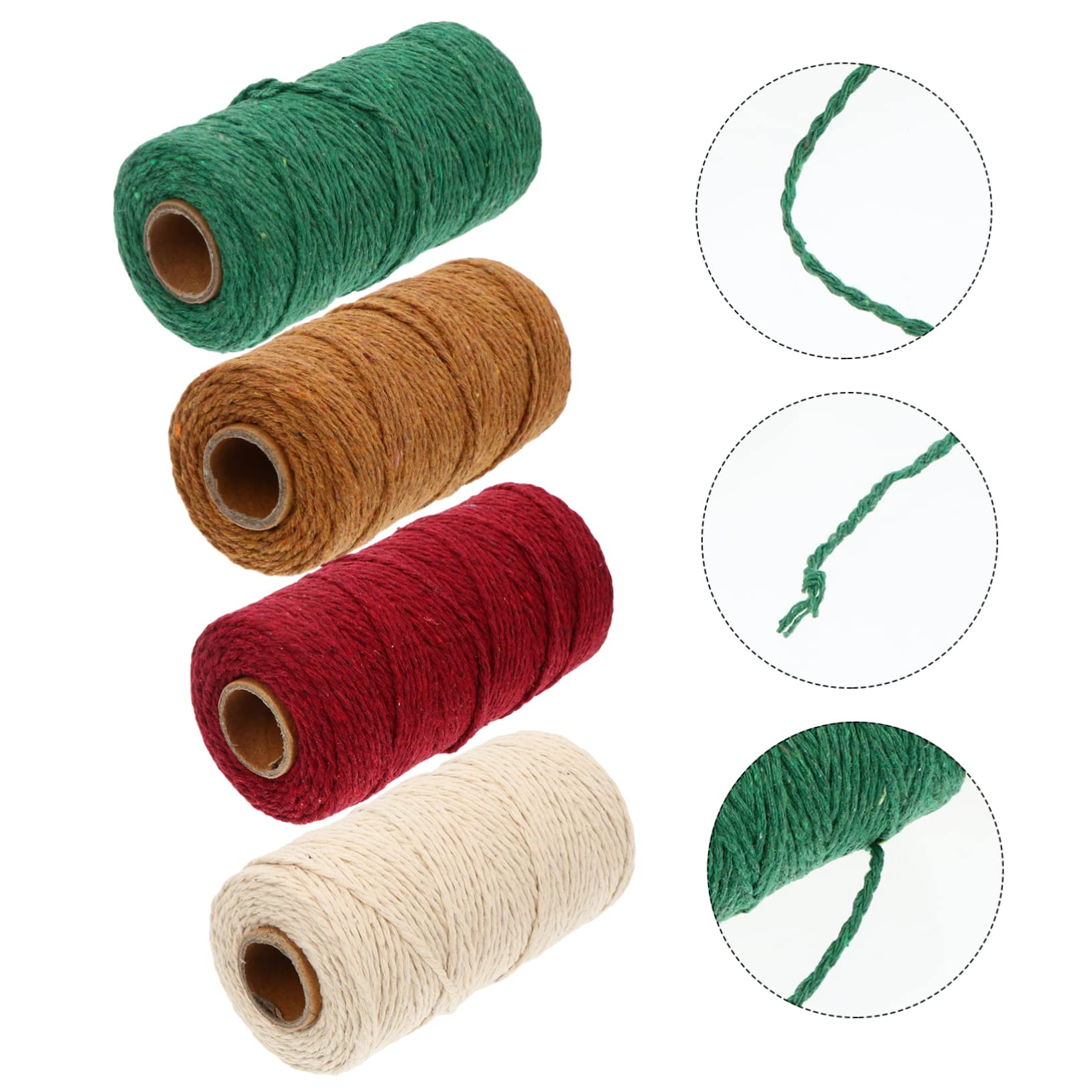 EXCEART 16rollos Cuerda De Algodón para Macramé De para Manualidades y Decoración De Pared
